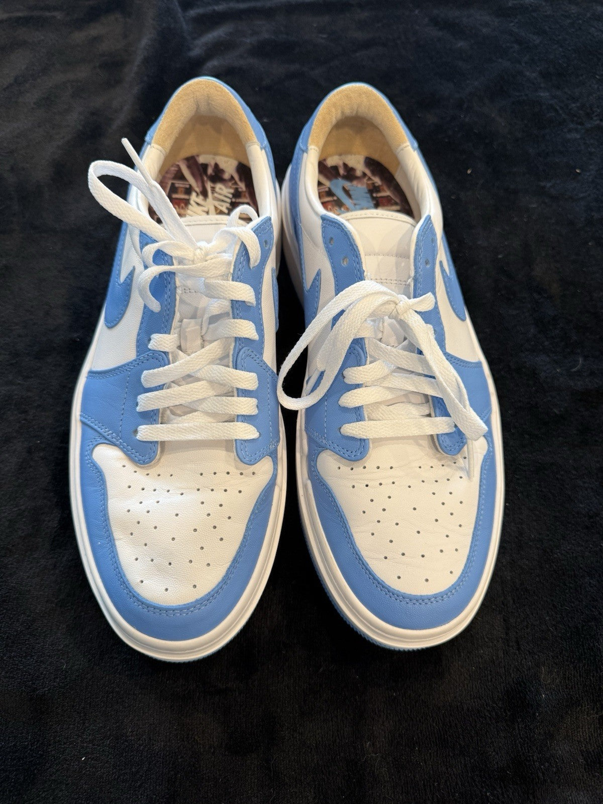 The Nike Jordan Low Elevate University Blue Sneakers are a stylish and comfortable pair of athletic shoes designed for women.