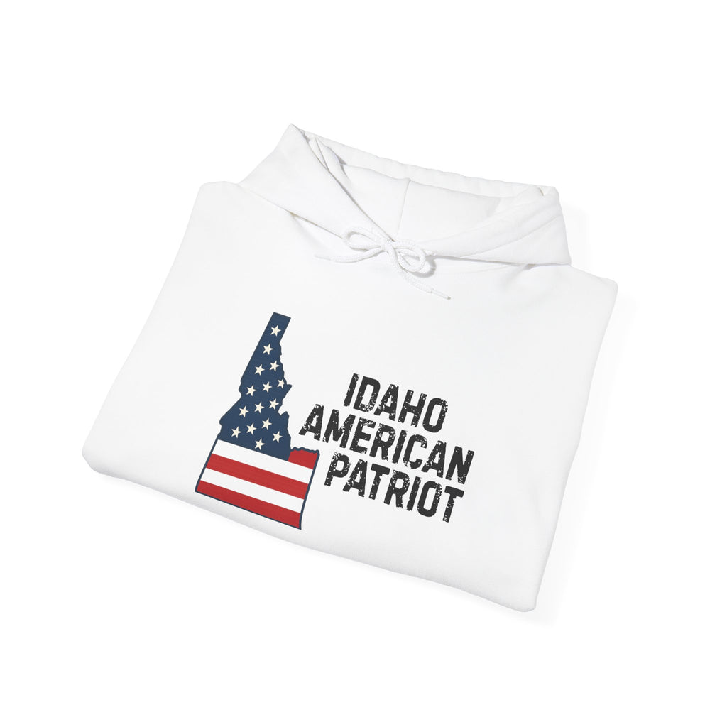 "Idaho American Patriot" Hoodie with Sleeve Logo
