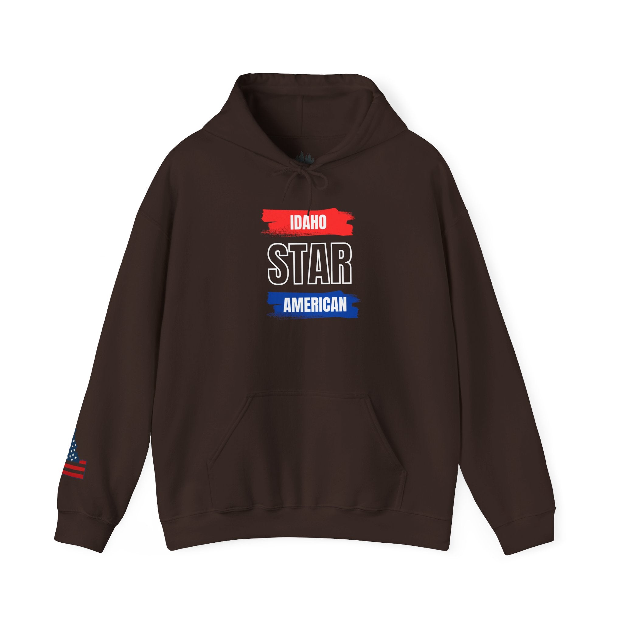 Idaho American Star Hoodie with Sleeve Logo