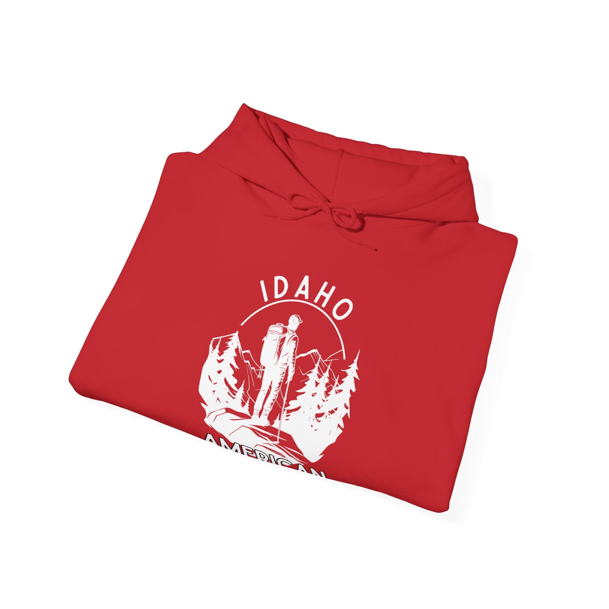 "Idaho American Patriot State of Mind" Hoodie with Sleeve Logo