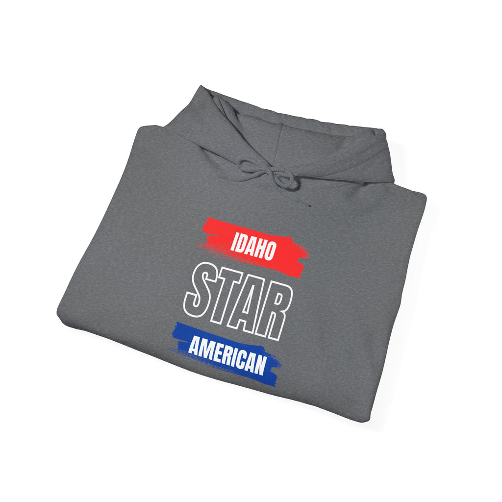 Idaho American Star Hoodie with Sleeve Logo