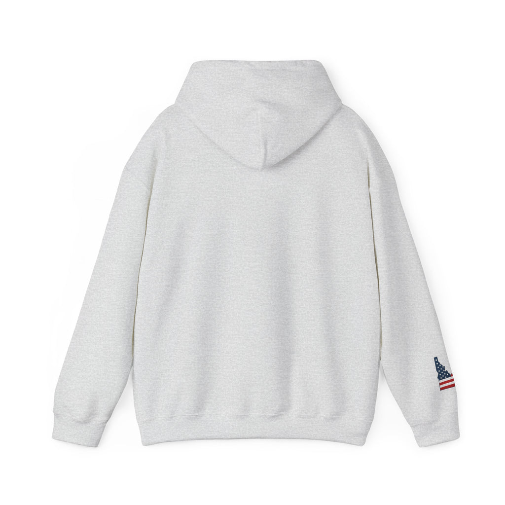 "Idaho American Patriot" Hoodie with Sleeve Logo