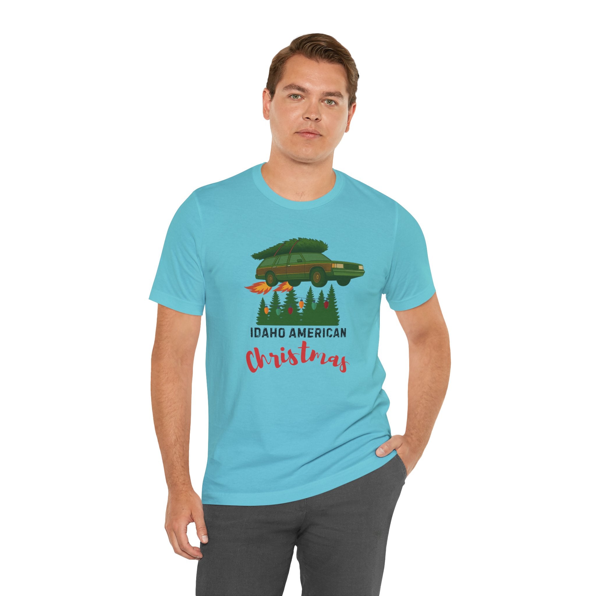 Idaho American Christmas Holiday T-Shirt