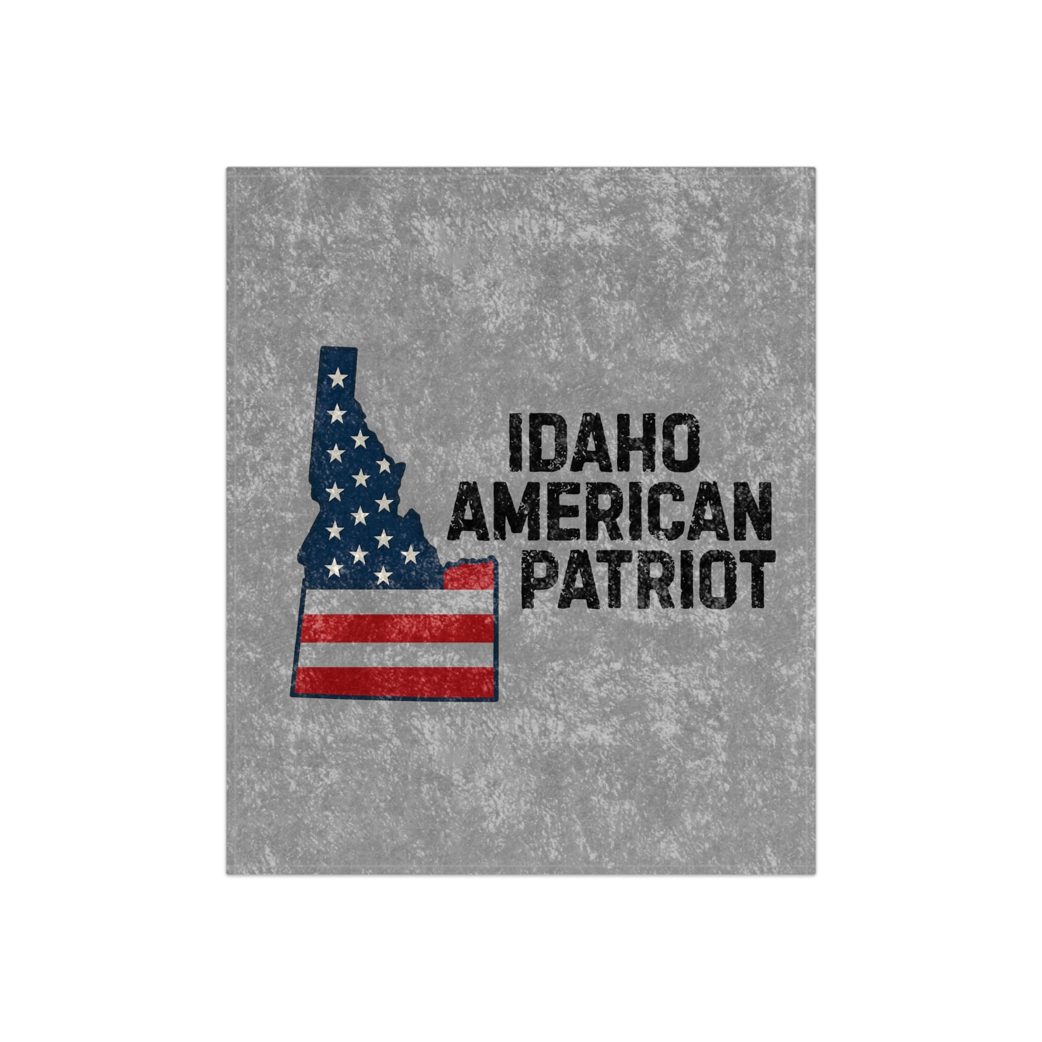 "Idaho American Patriot" Crushed Velvet Blanket