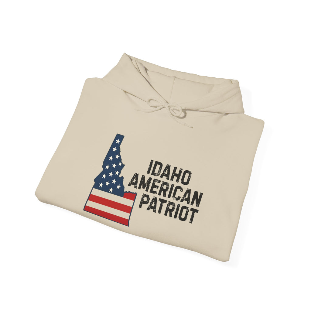 "Idaho American Patriot" Hoodie with Sleeve Logo