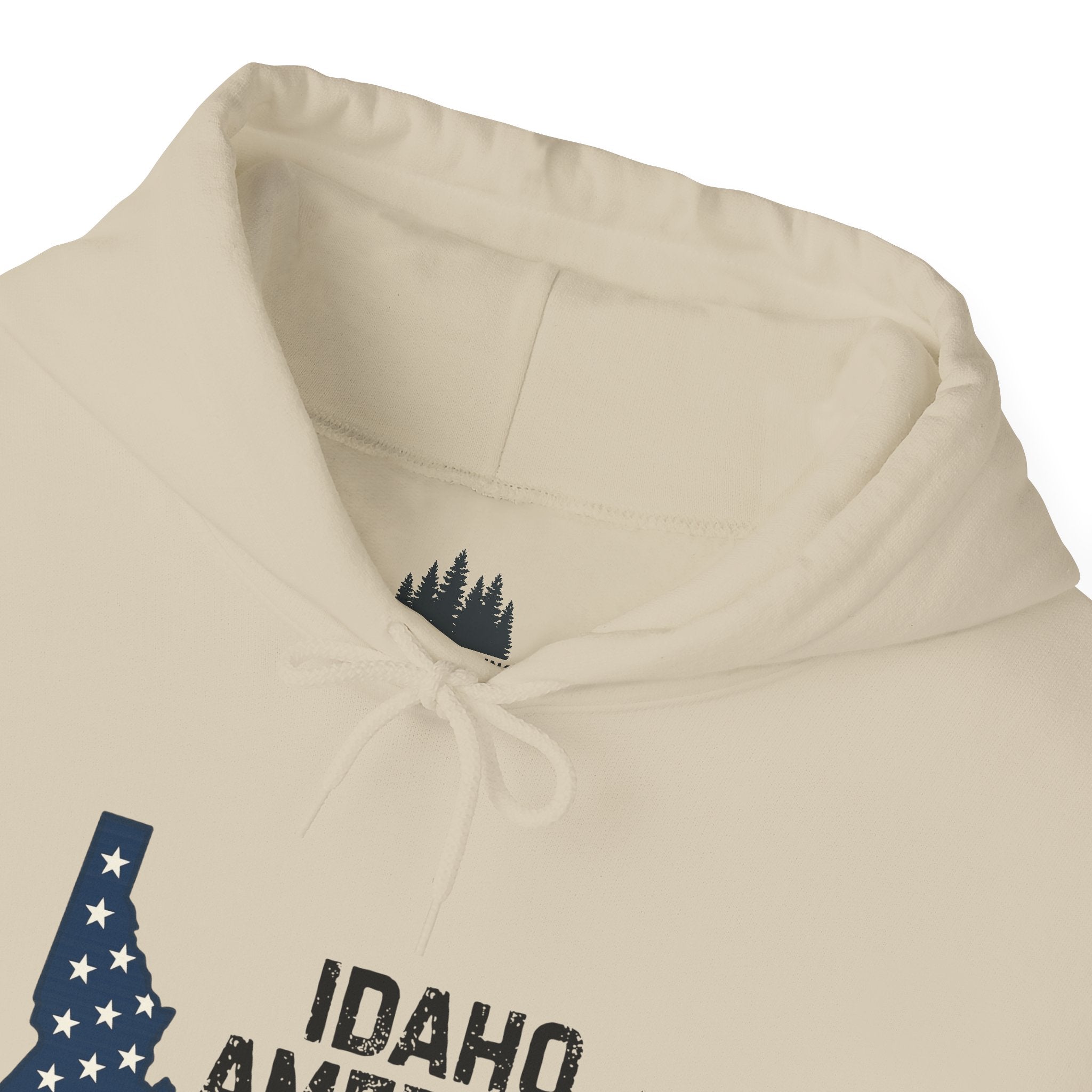Idaho American Dad Hoodie No Sleeve Logo