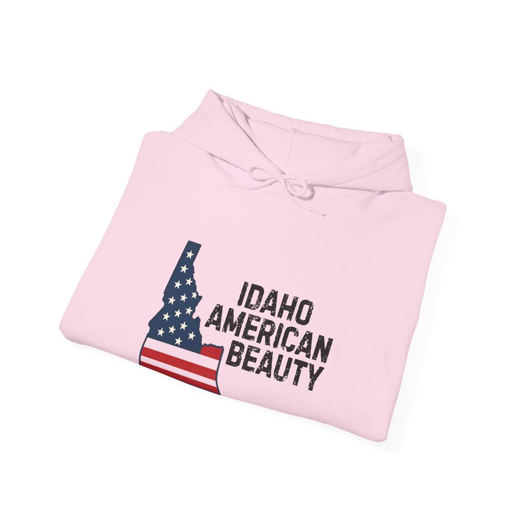 Idaho American Beauty Hoodie with No Sleeve Logo