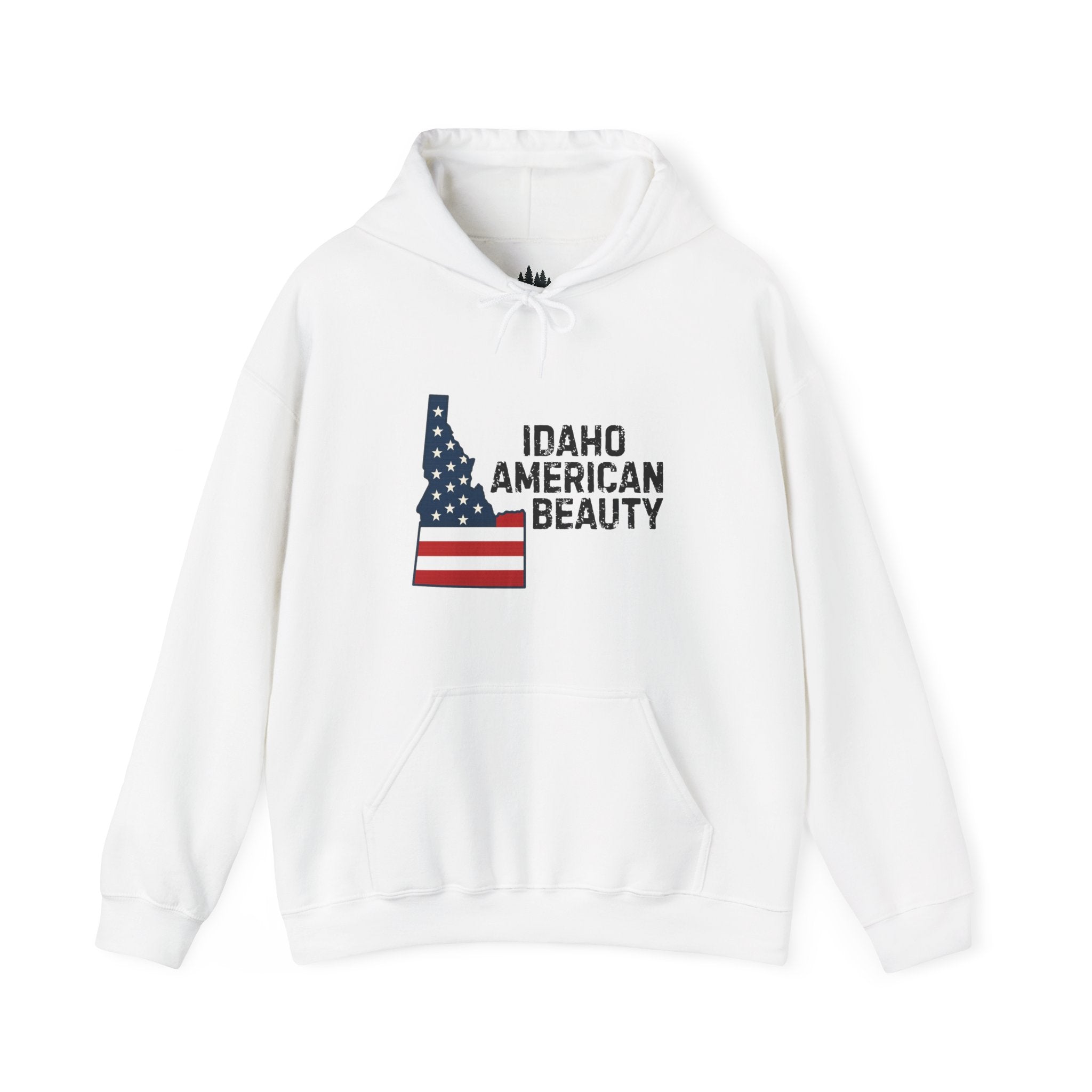 Idaho American Beauty Hoodie with No Sleeve Logo
