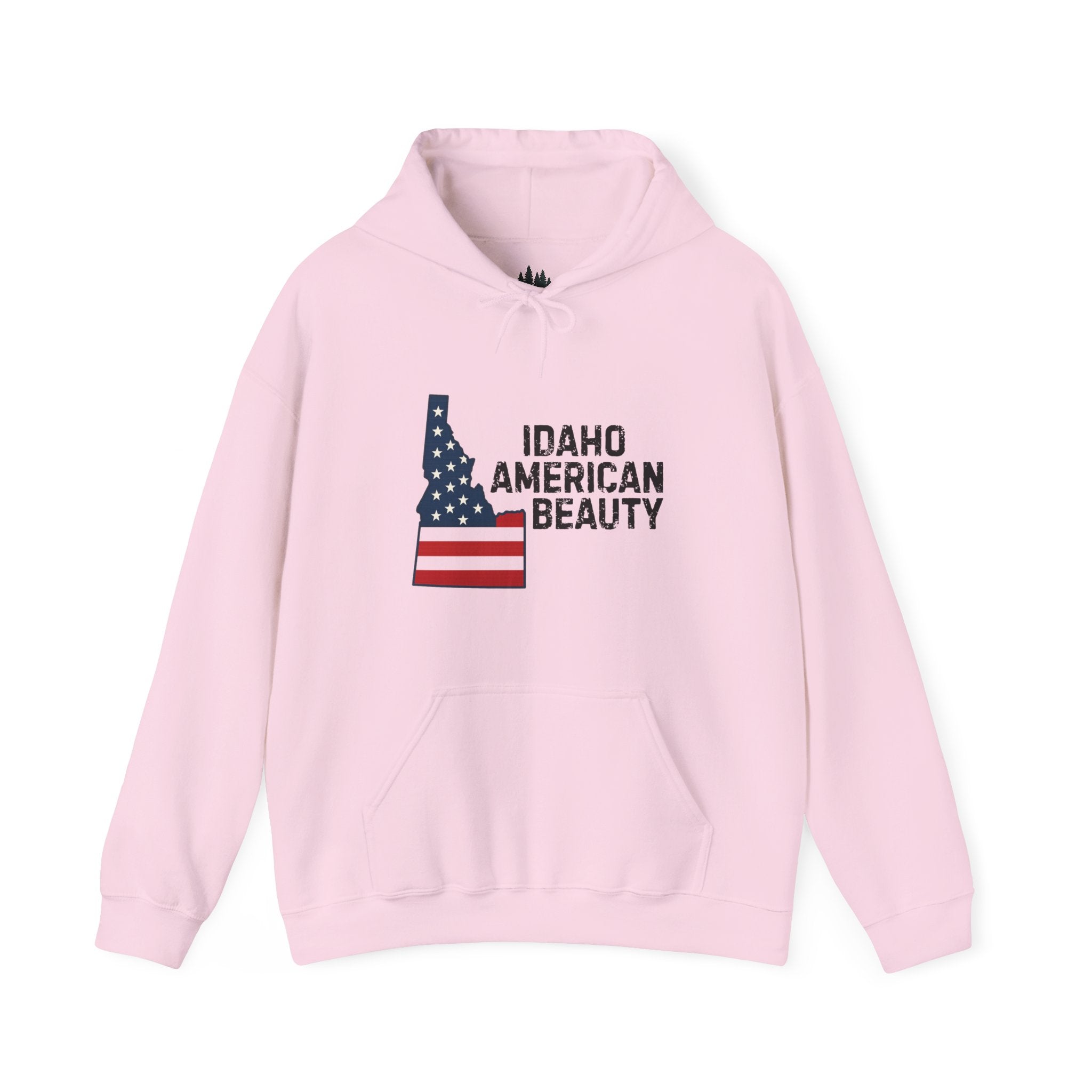 Idaho American Beauty Hoodie with No Sleeve Logo