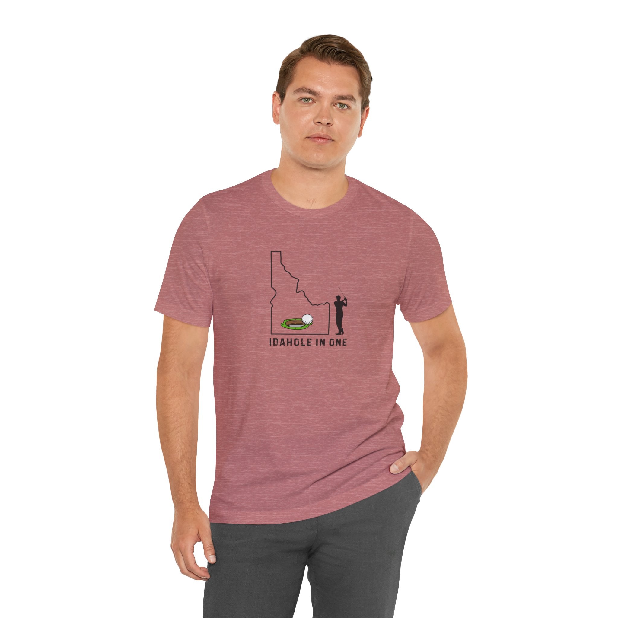 Idahole In One Men's Golf T-Shirt