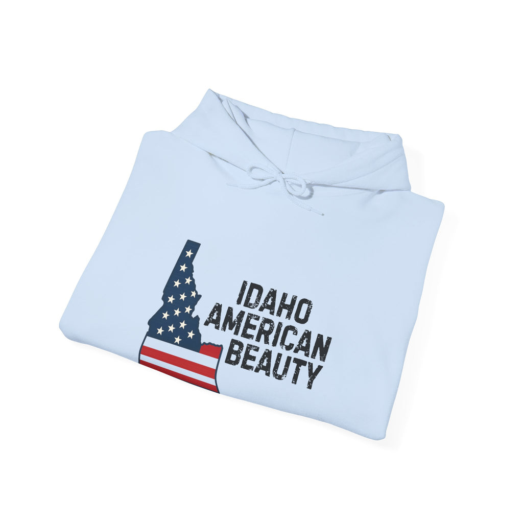 Idaho American Beauty Hoodie with No Sleeve Logo