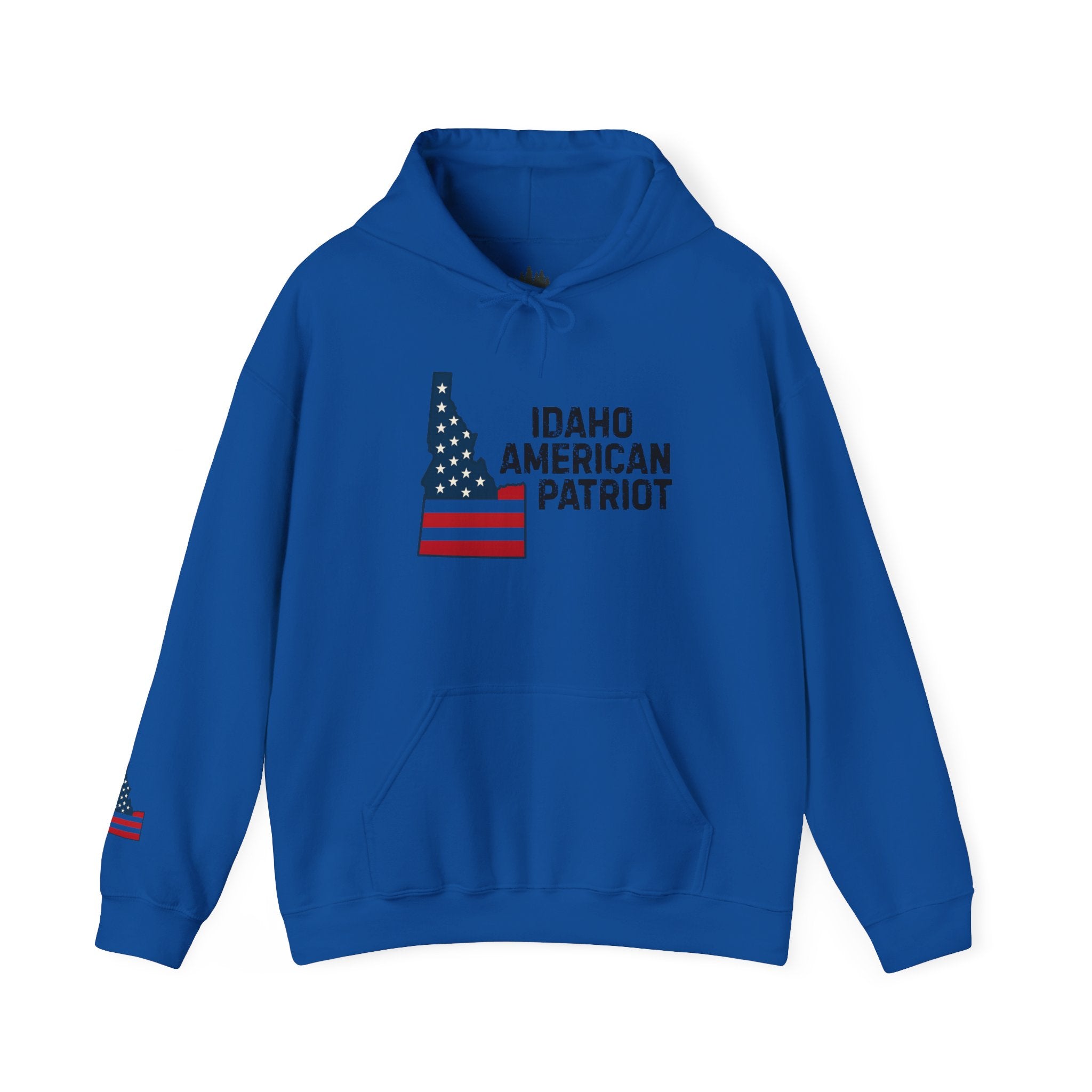 "Idaho American Patriot" Hoodie with Sleeve Logo