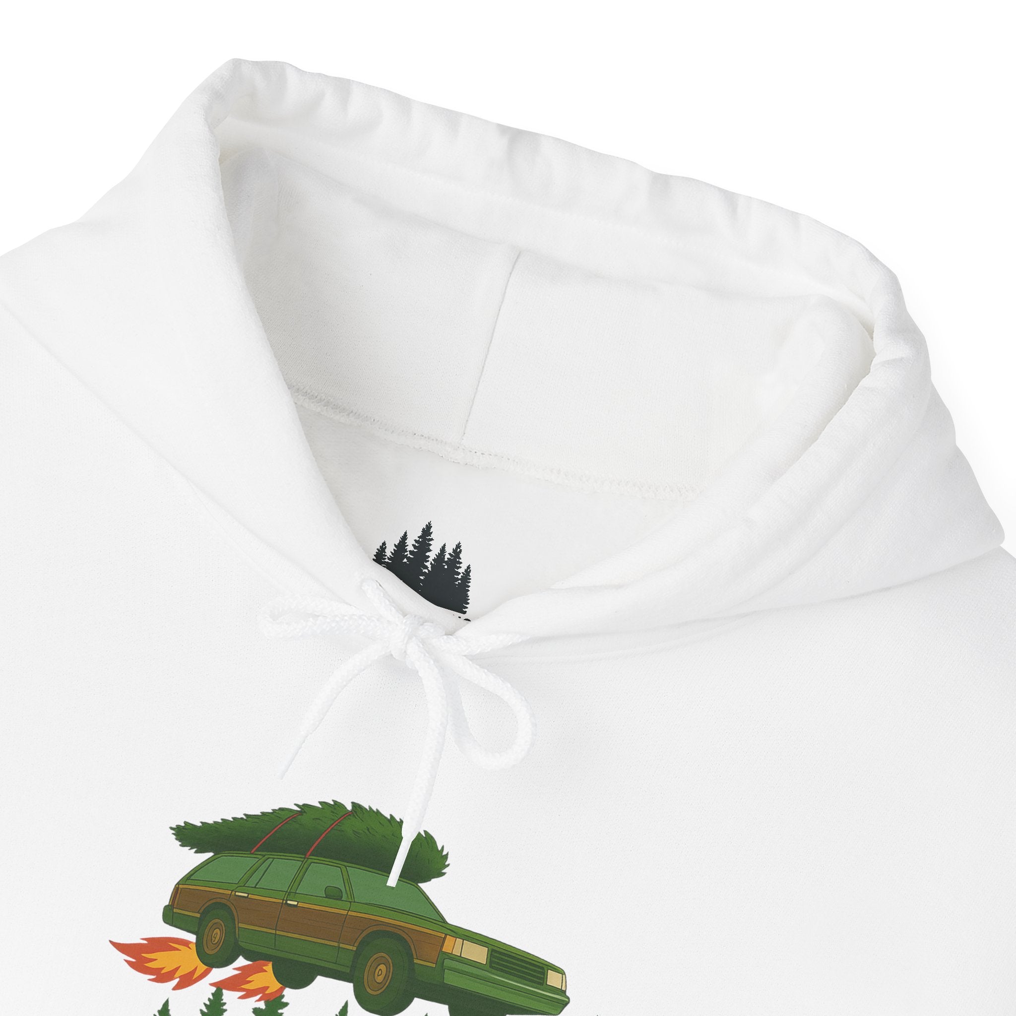 "Idaho American Christmas Holiday Vacation" Hoodie with Sleeve Logo