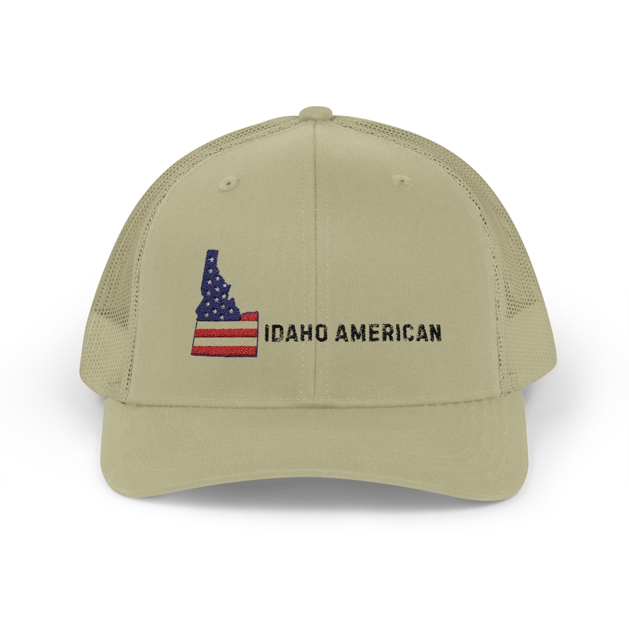 "Idaho American" Embroidered Snapback Trucker Cap