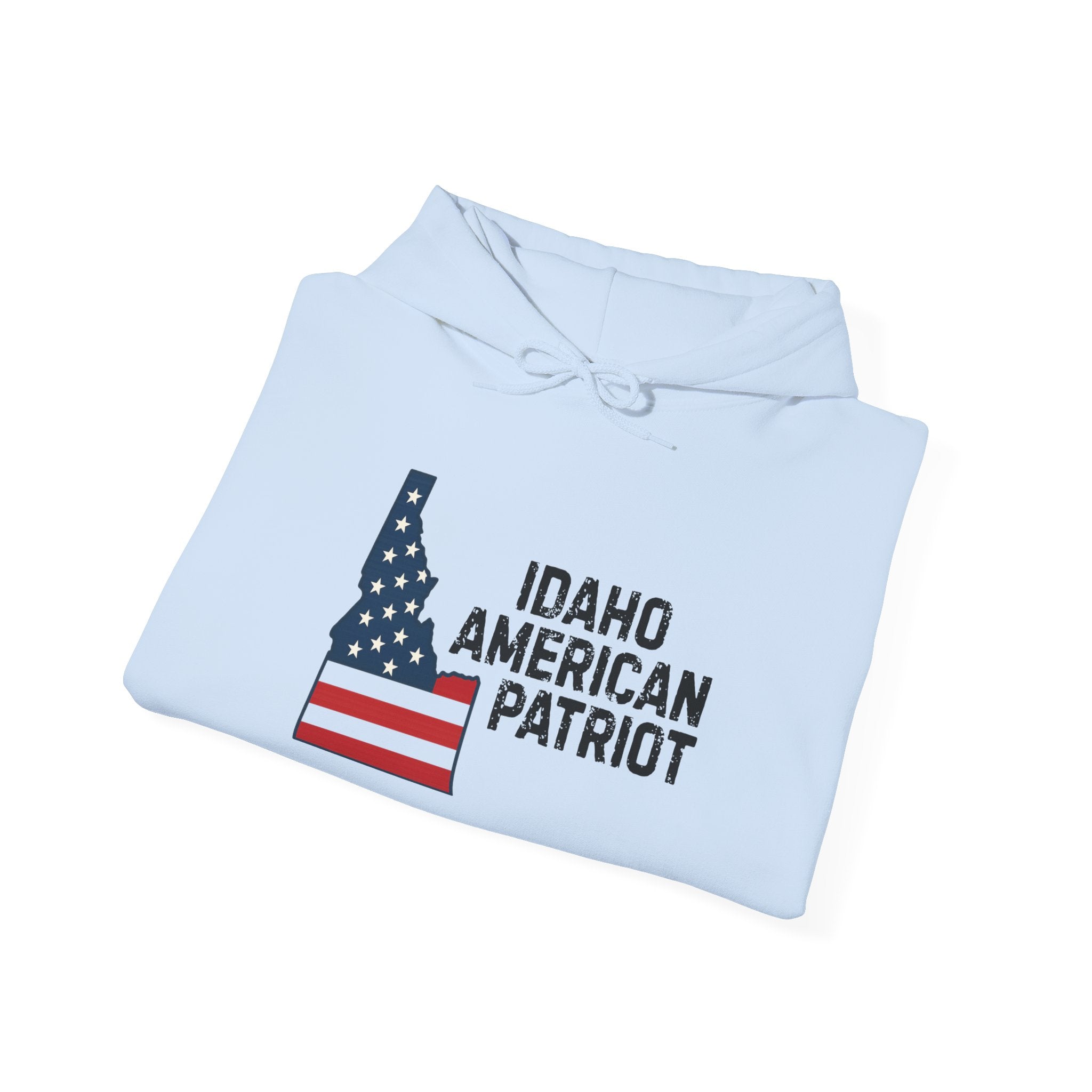 "Idaho American Patriot" Hoodie with Sleeve Logo