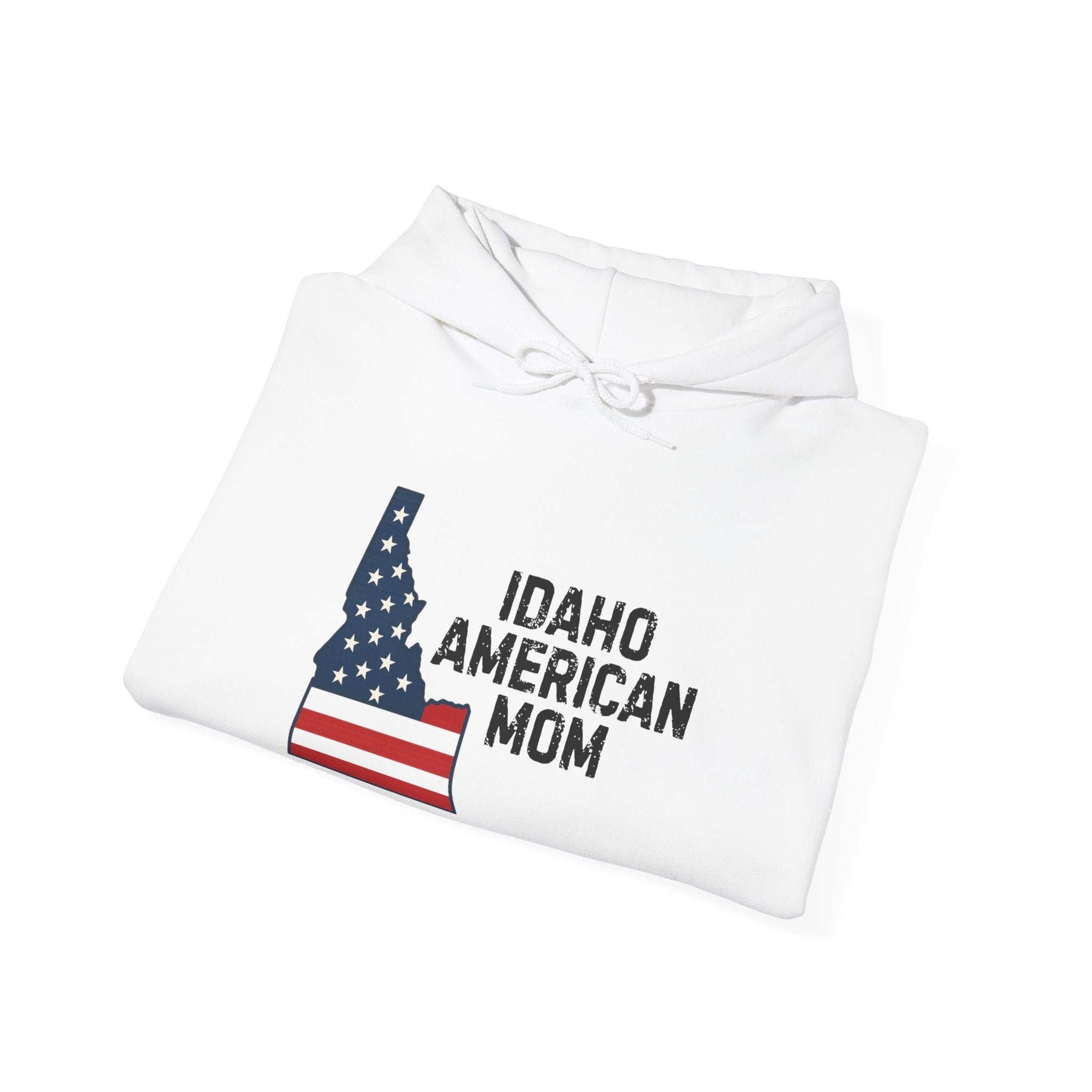 Idaho American Mom Hoodie With No Sleeve Logo
