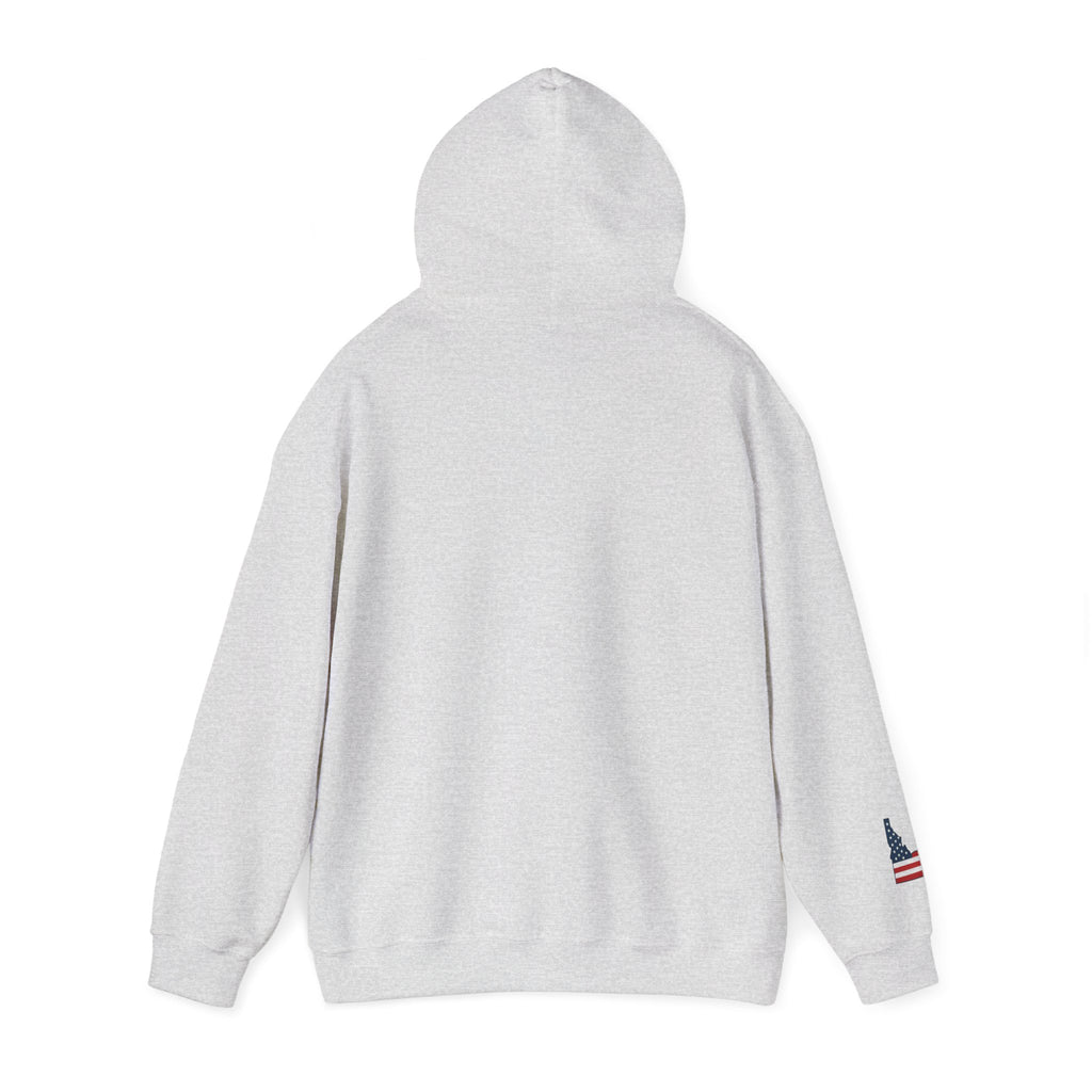 "Idaho American Patriot" Hoodie with Sleeve Logo