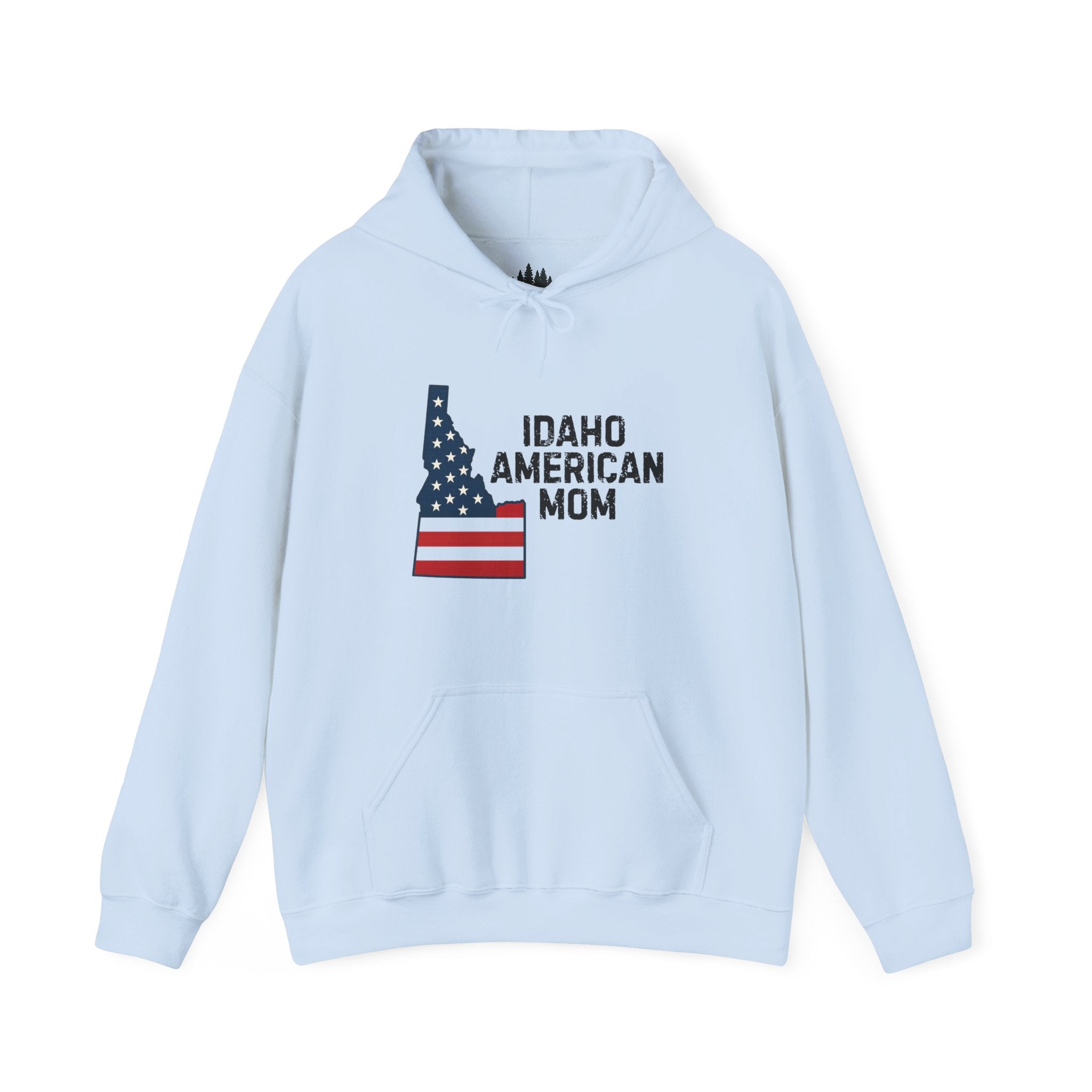 Idaho American Mom Hoodie With No Sleeve Logo