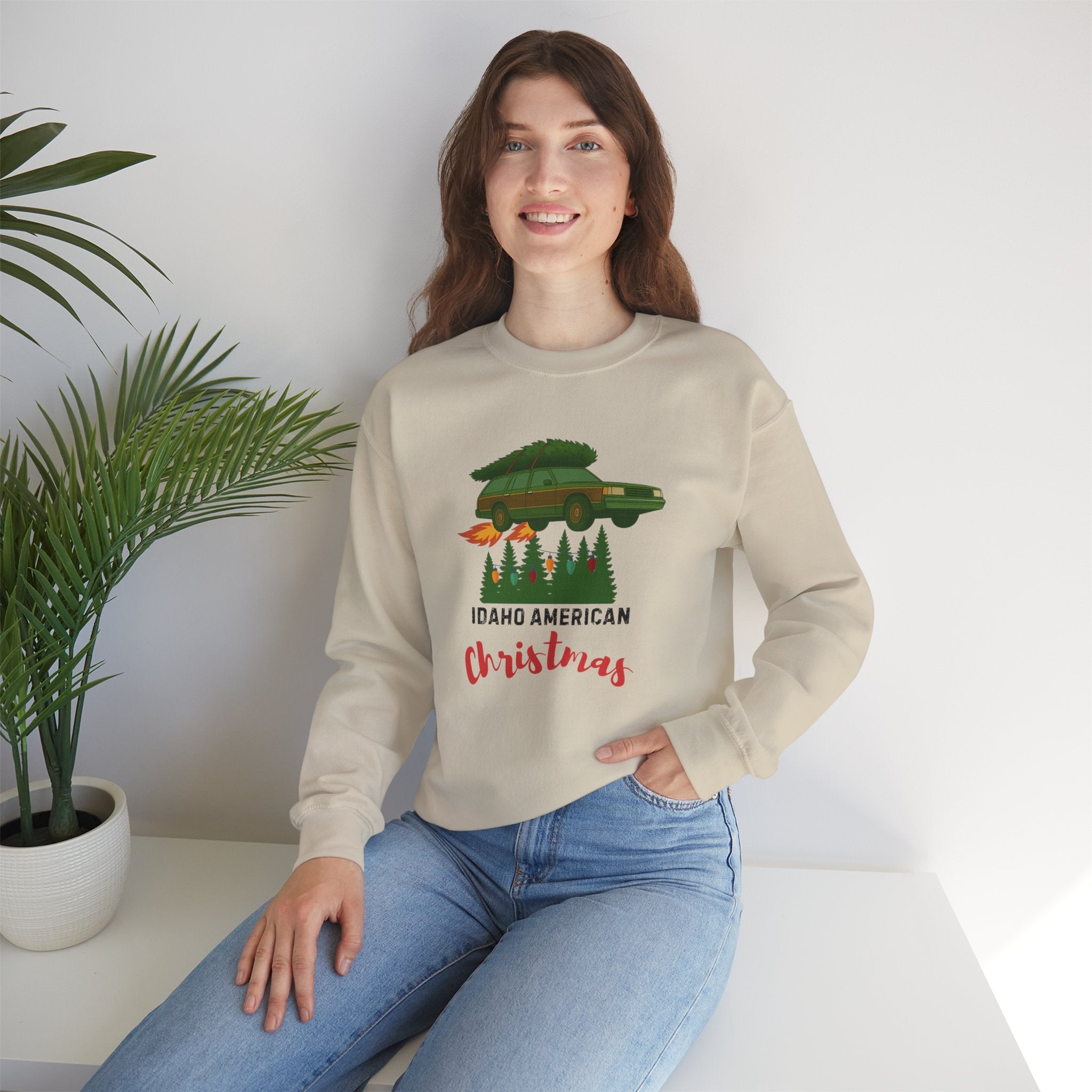"Idaho American Christmas Holiday Vacation" Sweatshirt