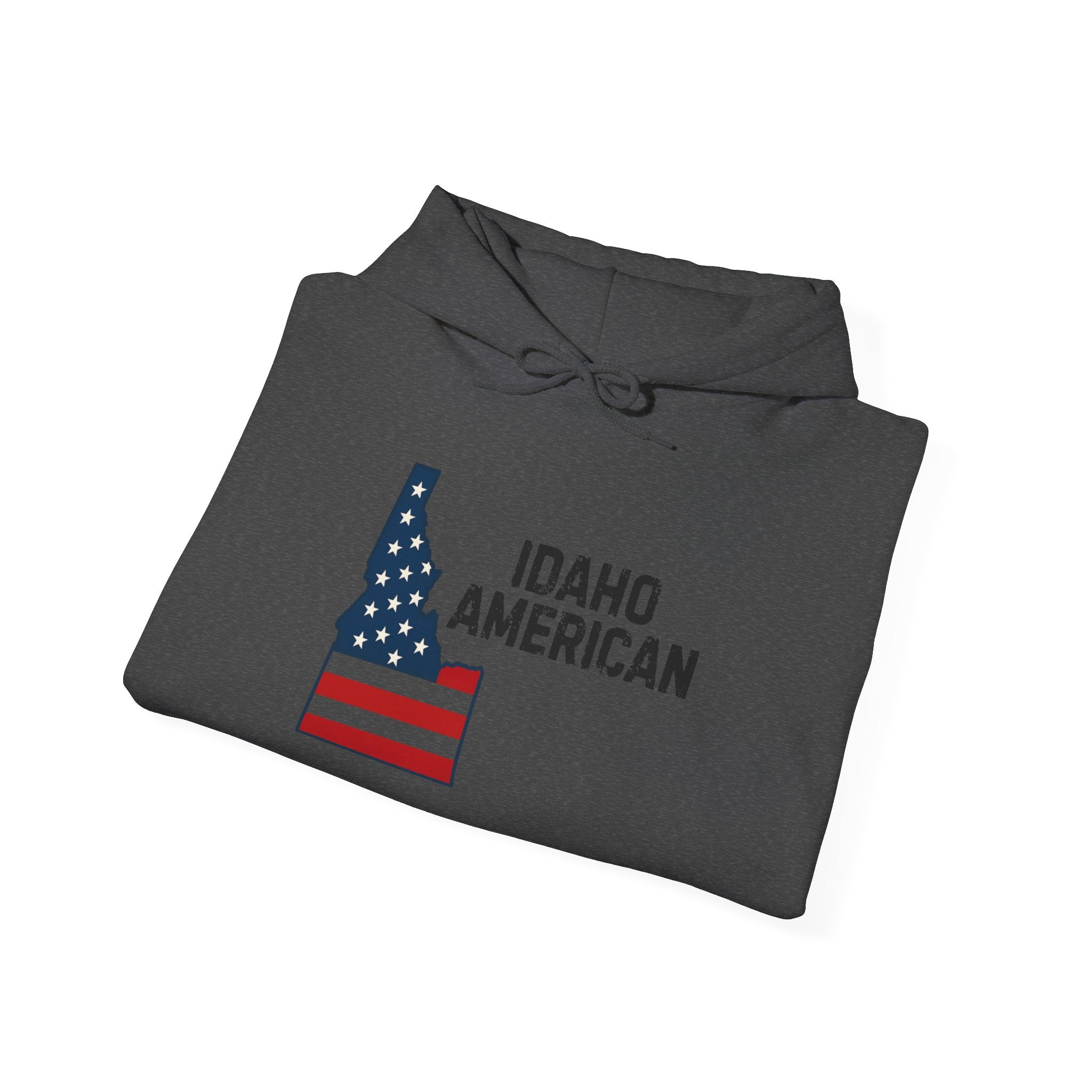 'Idaho American' Hoodie with Sleeve Logo