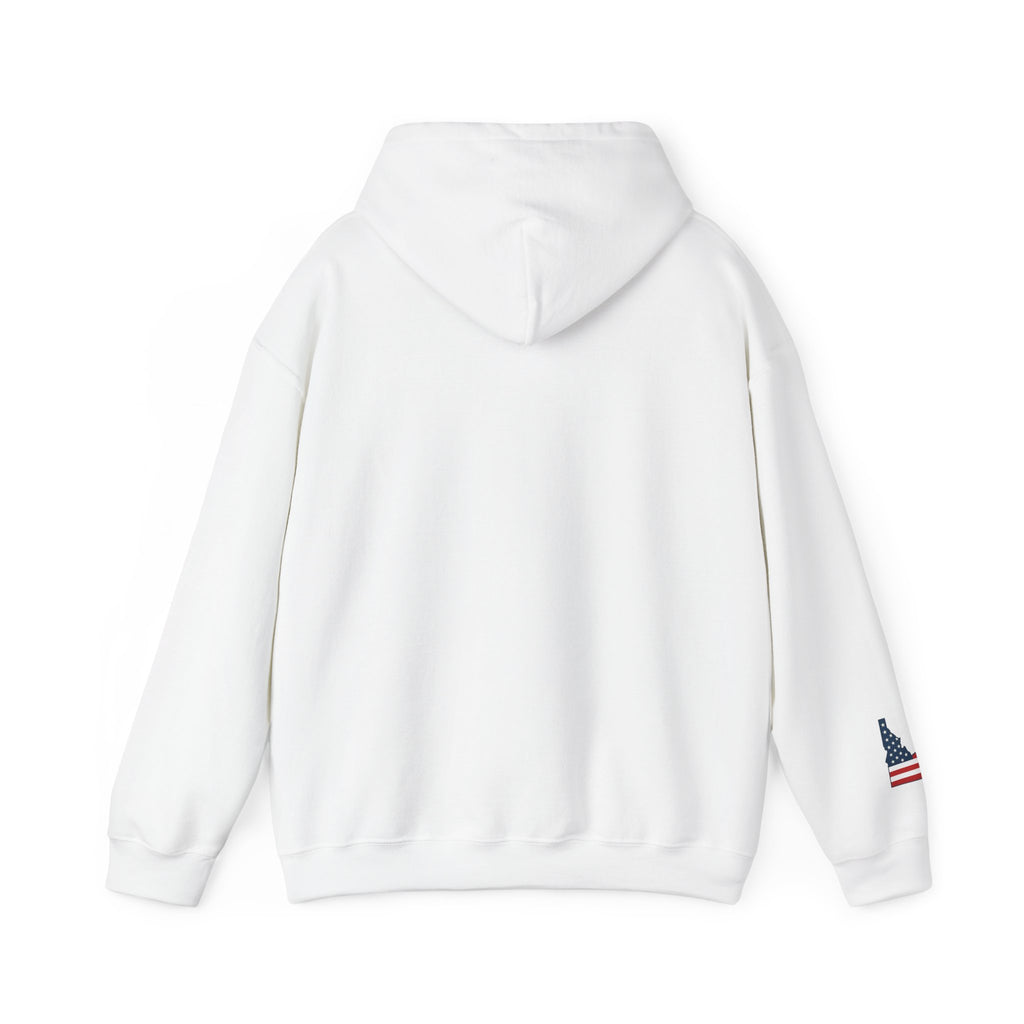 'Idaho American' Hoodie with Sleeve Logo
