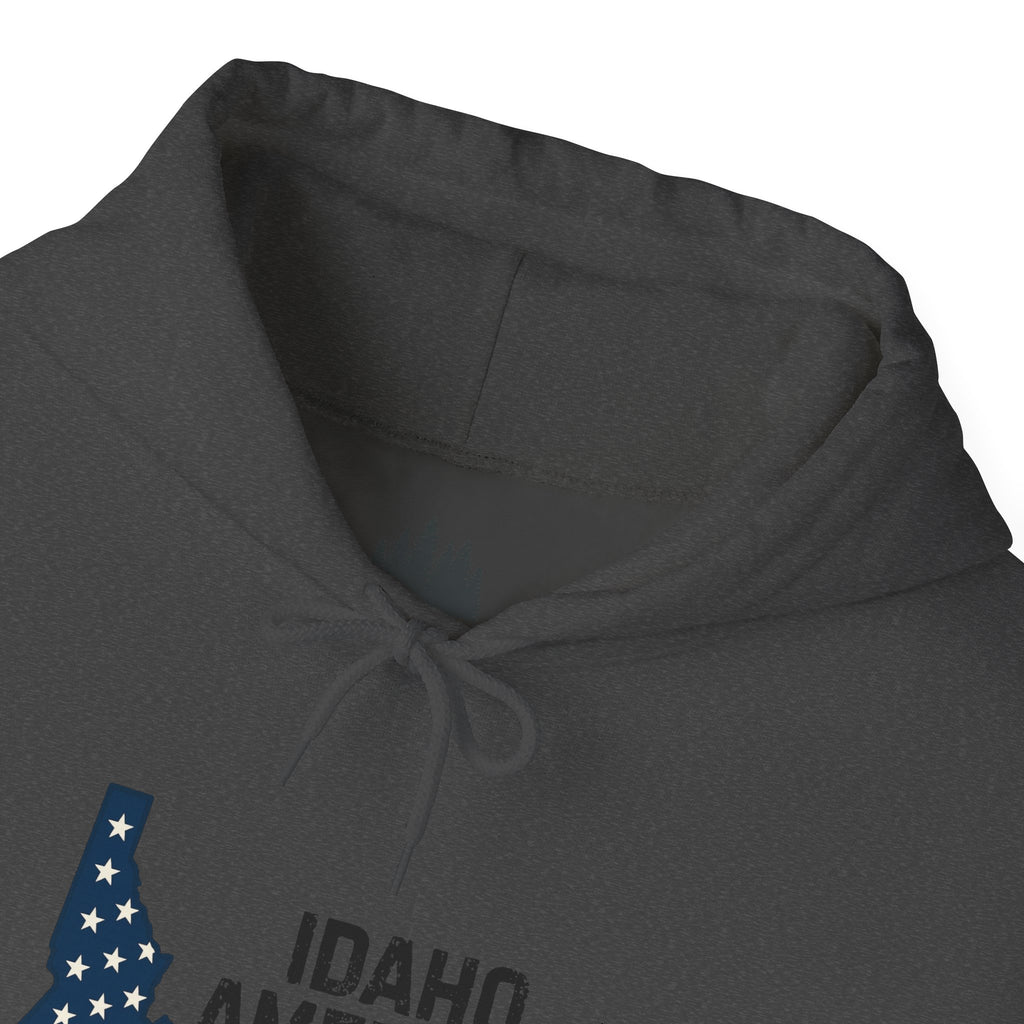 Idaho American Beauty Hoodie with No Sleeve Logo