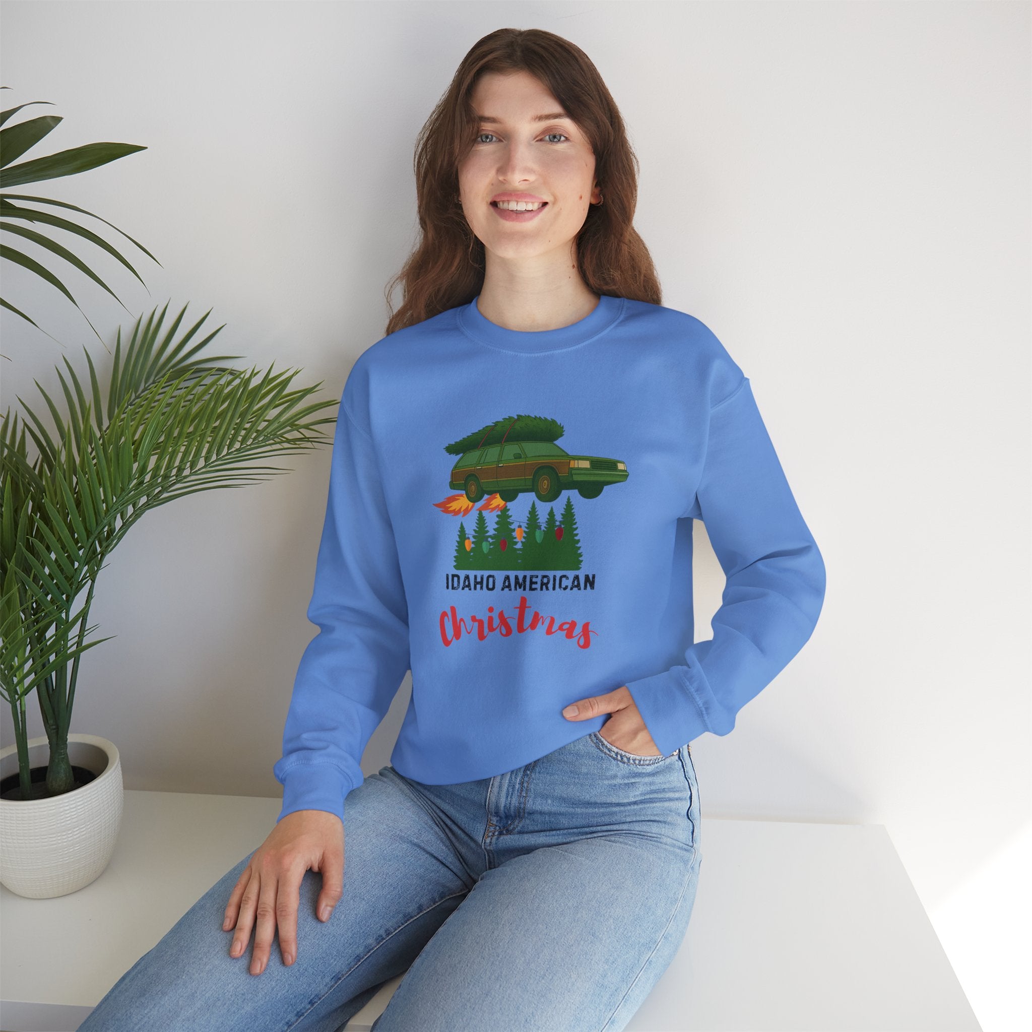 "Idaho American Christmas Holiday Vacation" Sweatshirt