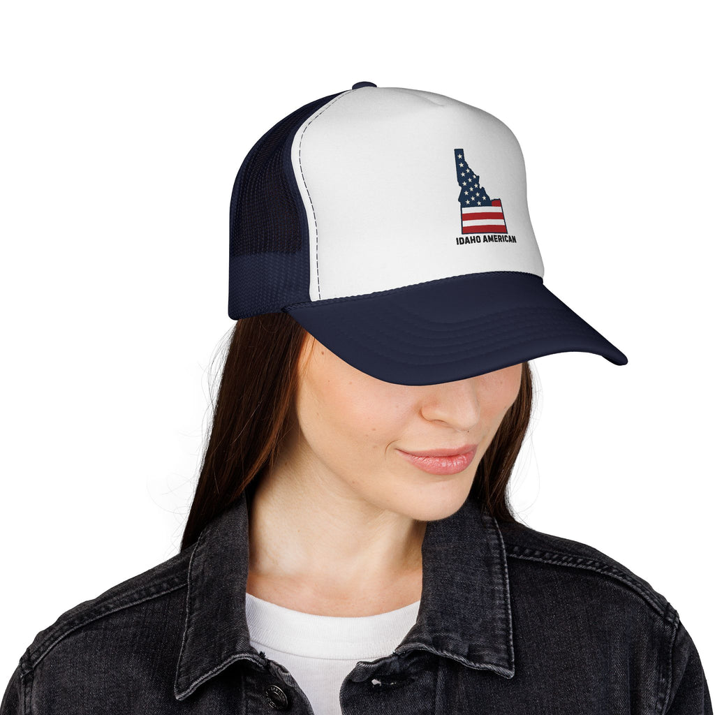 Idaho American Trucker Cap - Patriotic Mesh Hat