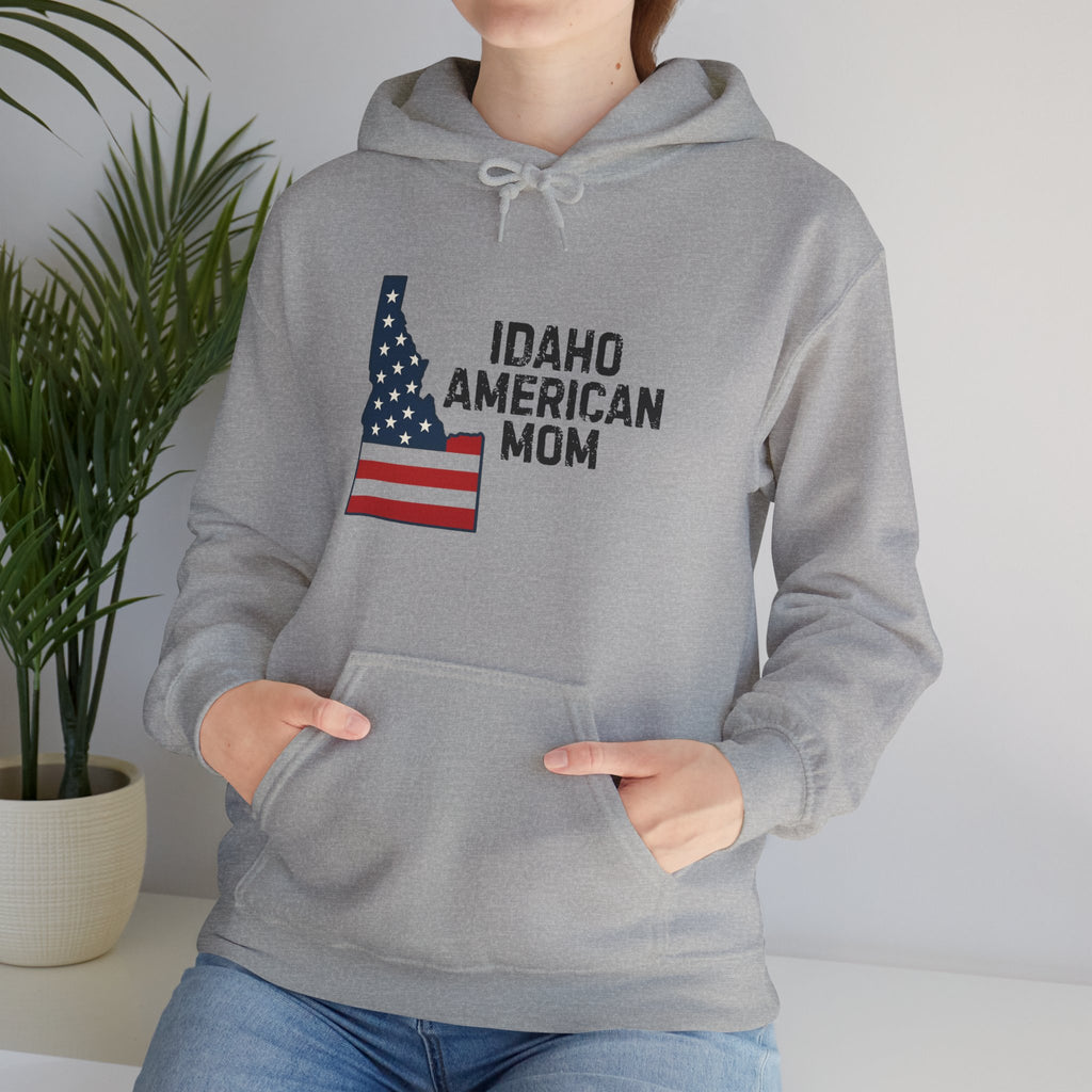 Idaho American Mom Hoodie With No Sleeve Logo