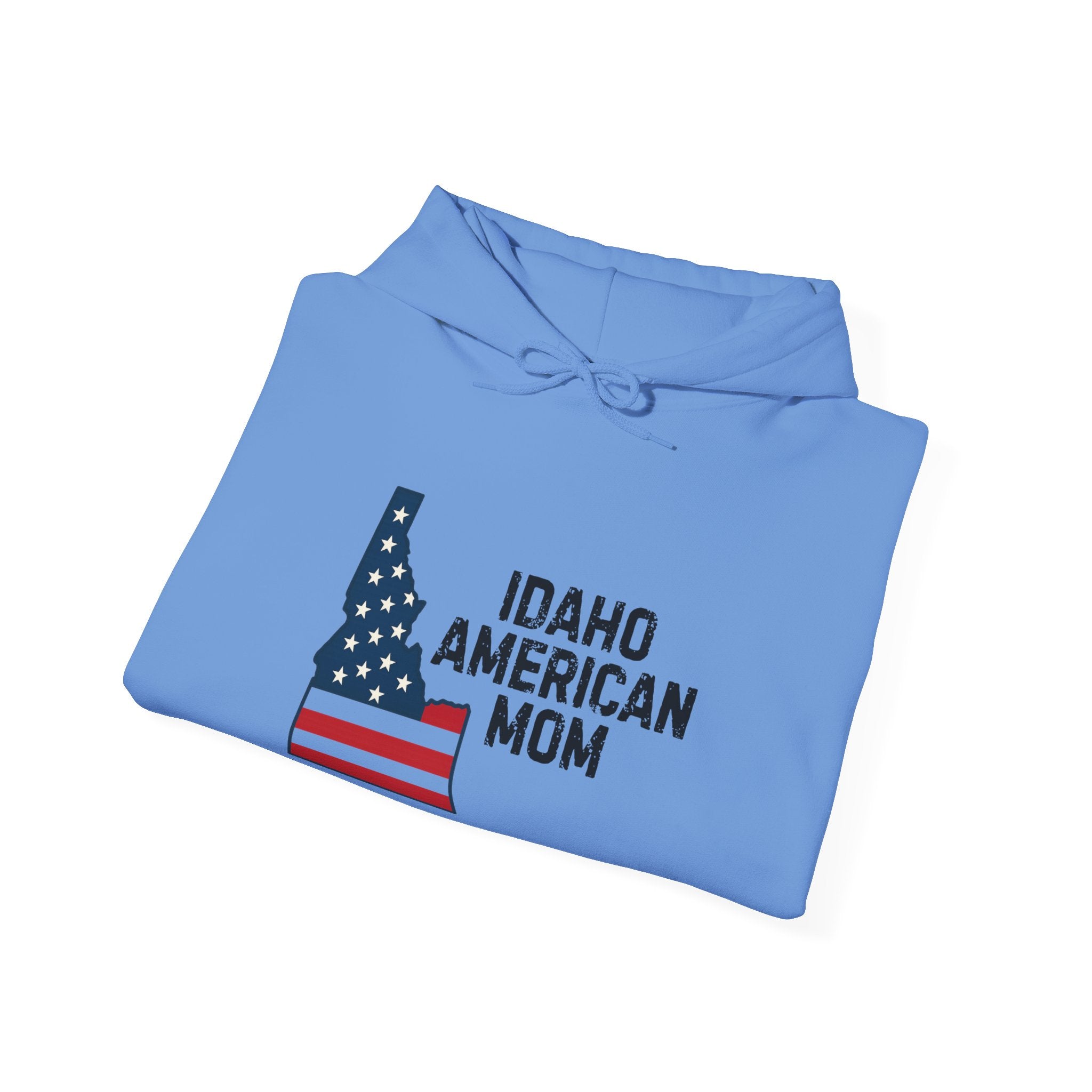 Idaho American Mom Hoodie With No Sleeve Logo