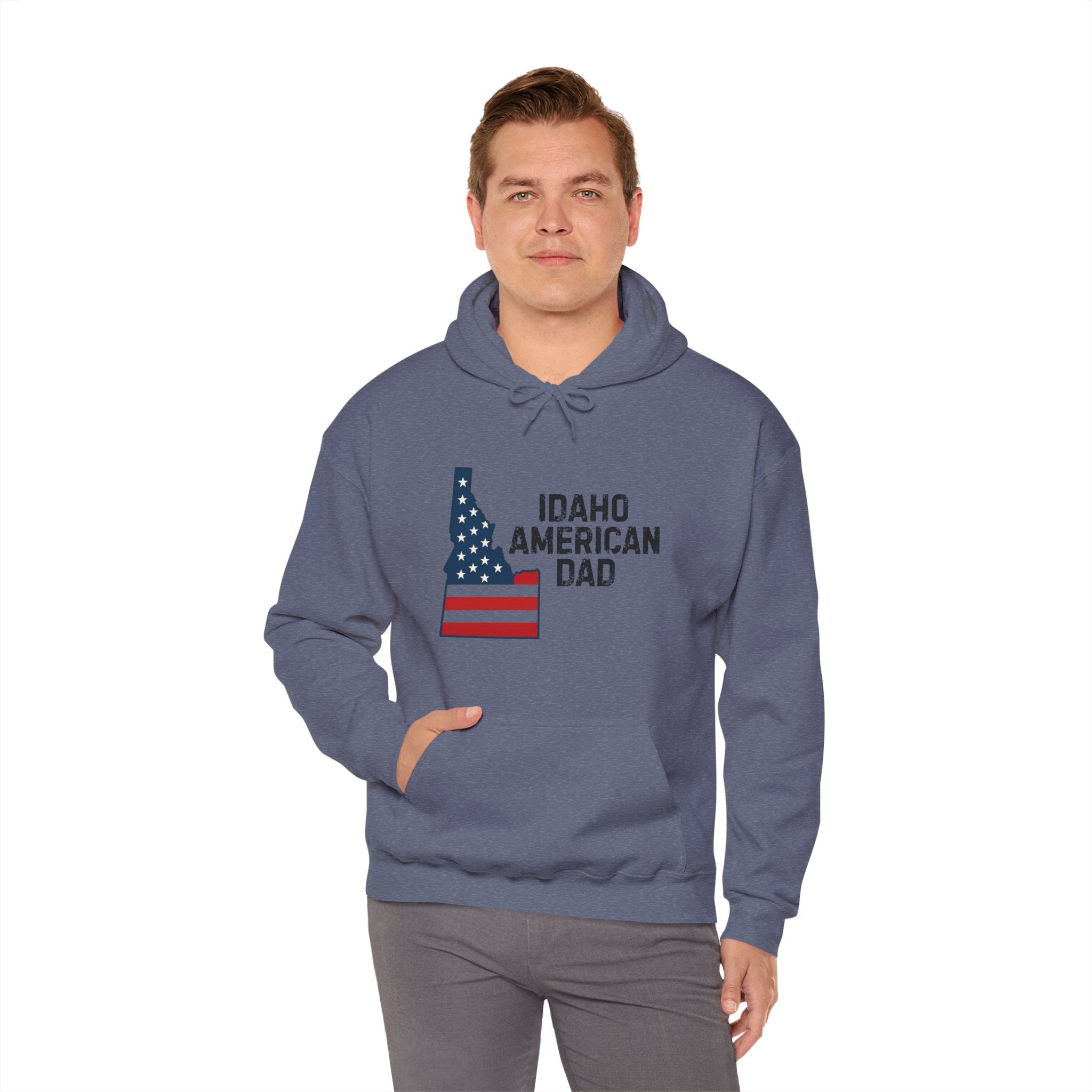 Idaho American Dad Hoodie No Sleeve Logo
