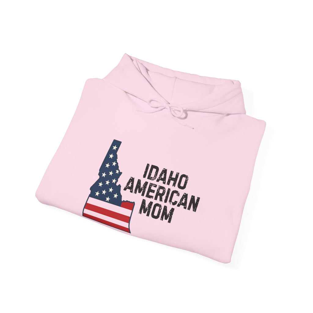 Idaho American Mom Hoodie With No Sleeve Logo