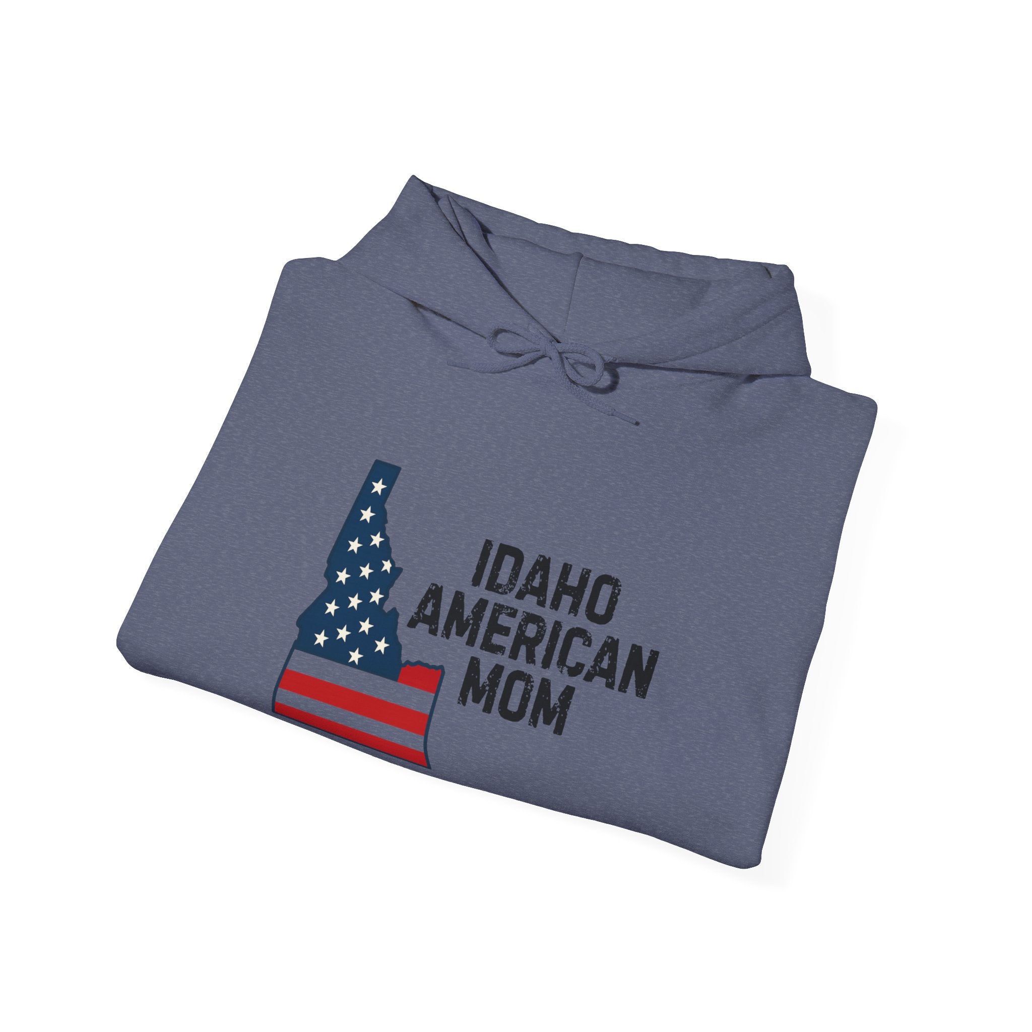 Idaho American Mom Hoodie With No Sleeve Logo