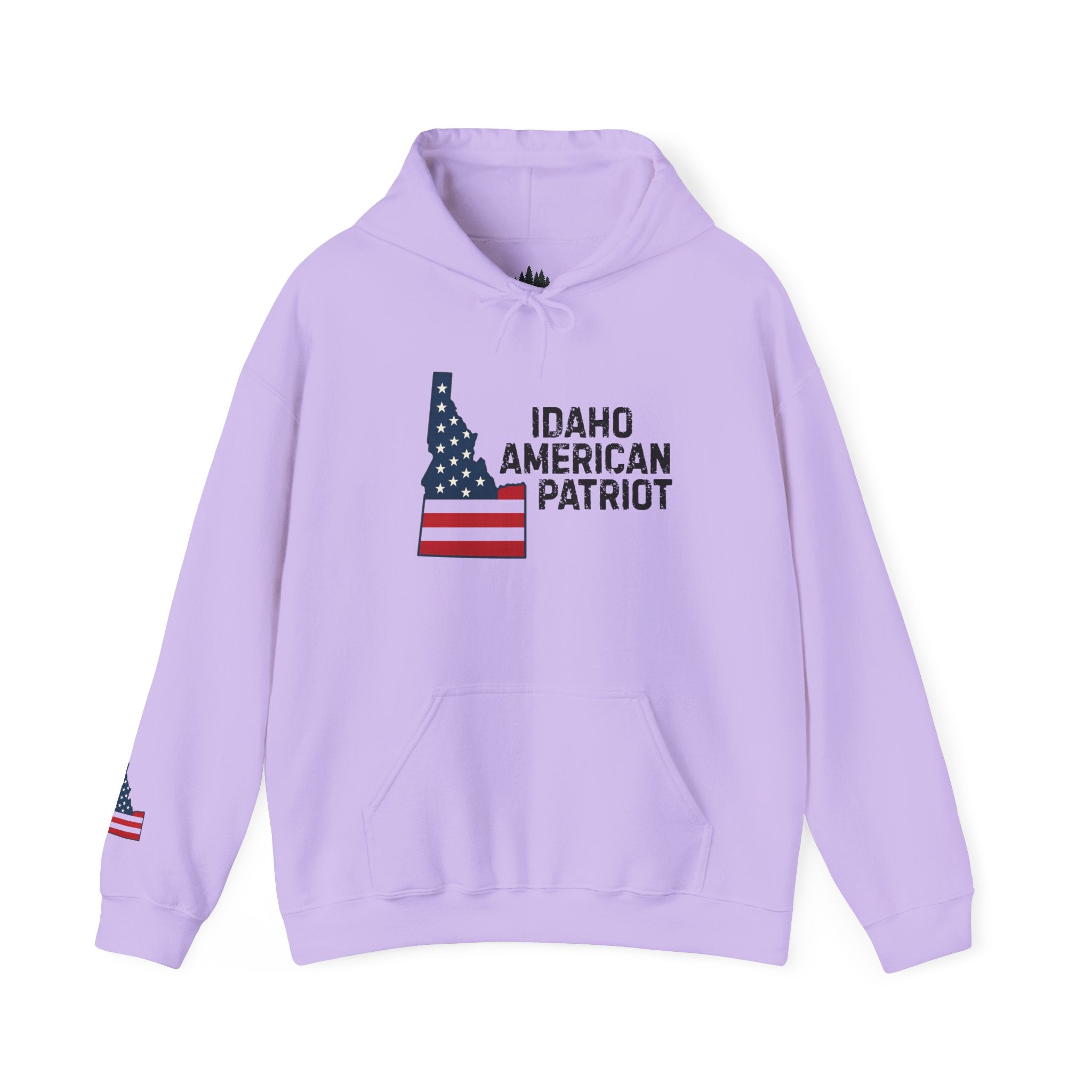 "Idaho American Patriot" Hoodie with Sleeve Logo
