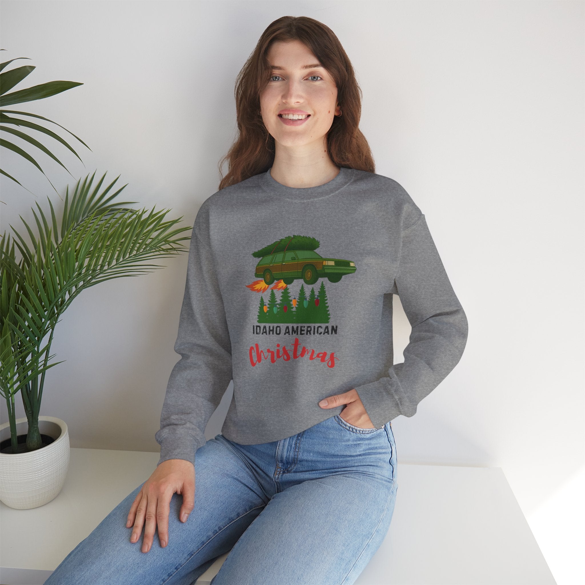 "Idaho American Christmas Holiday Vacation" Sweatshirt