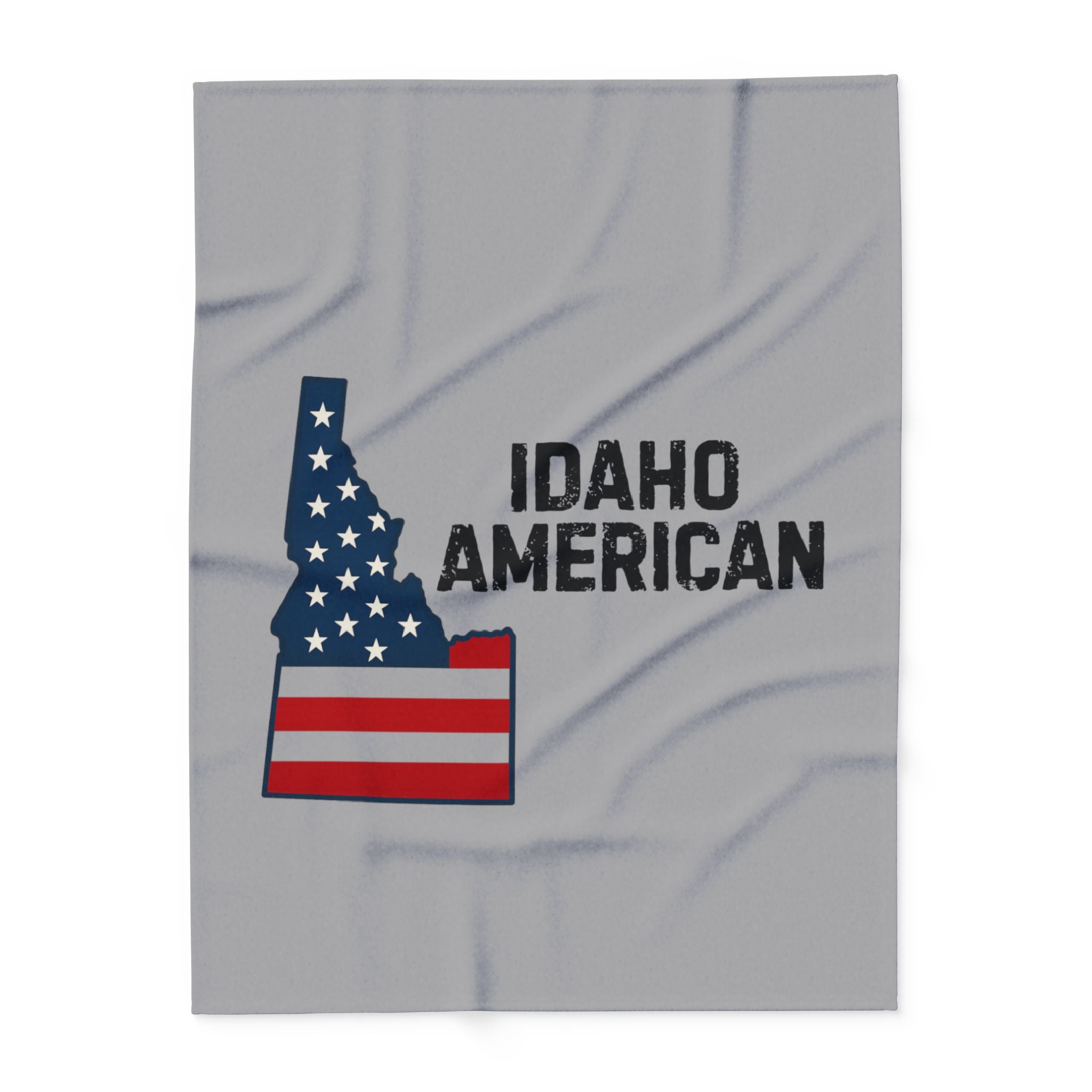 Idaho American Fleece Blanket – Patriotic Flag Throw