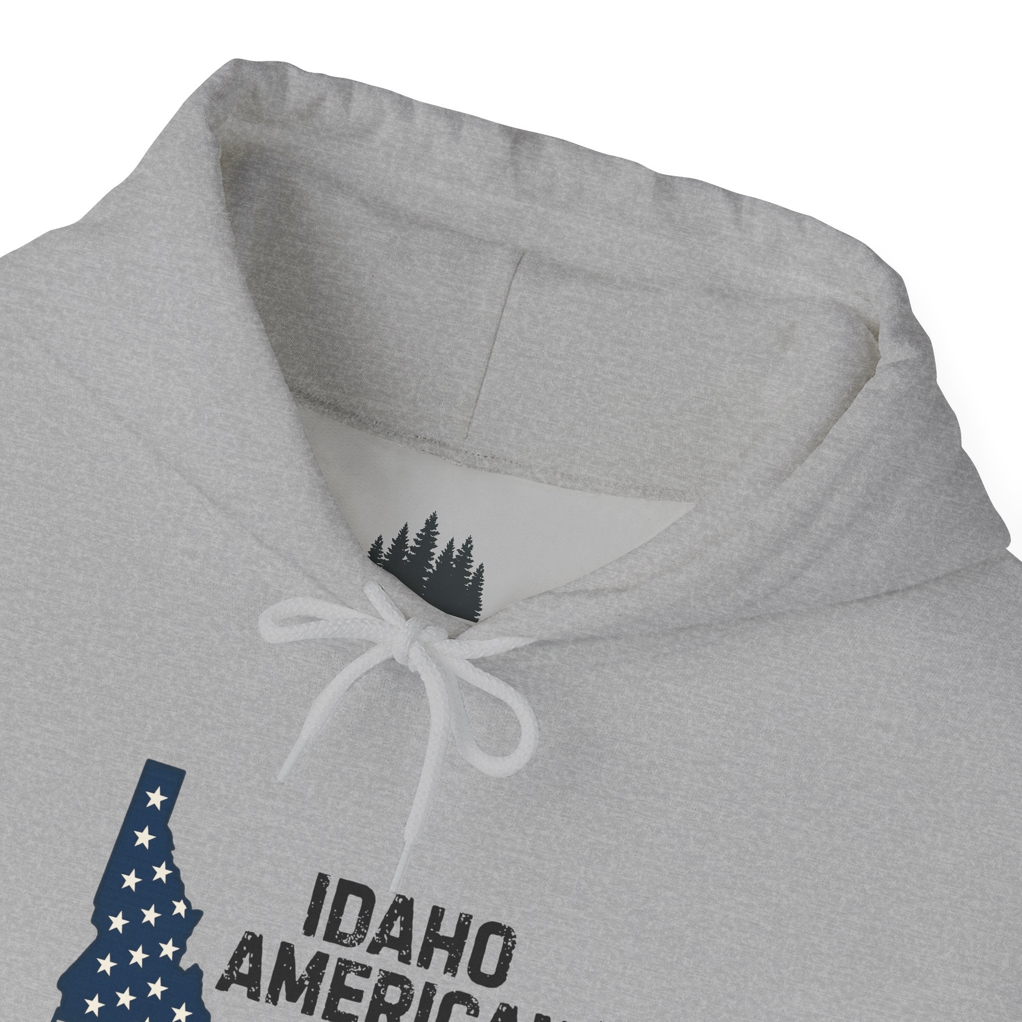 Idaho American Dad Hoodie with Sleeve Logo