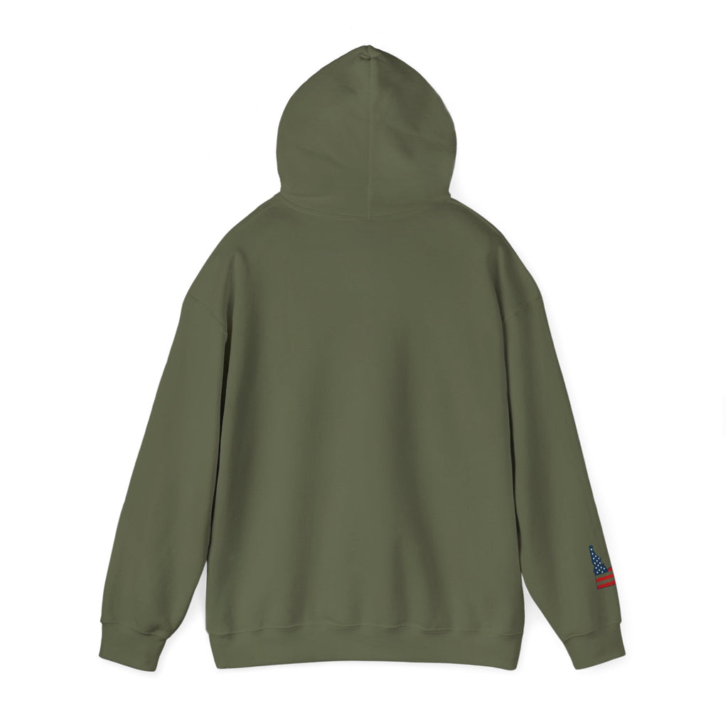 "Idaho American Patriot" Hoodie with Sleeve Logo