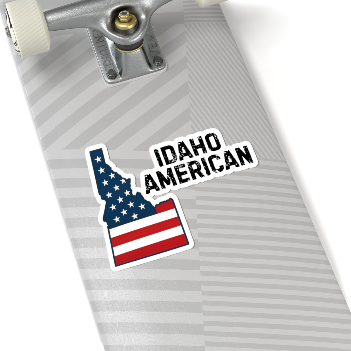 Idaho American Sticker — Decal for Patriotic Laptops, Cars & Water Bottles