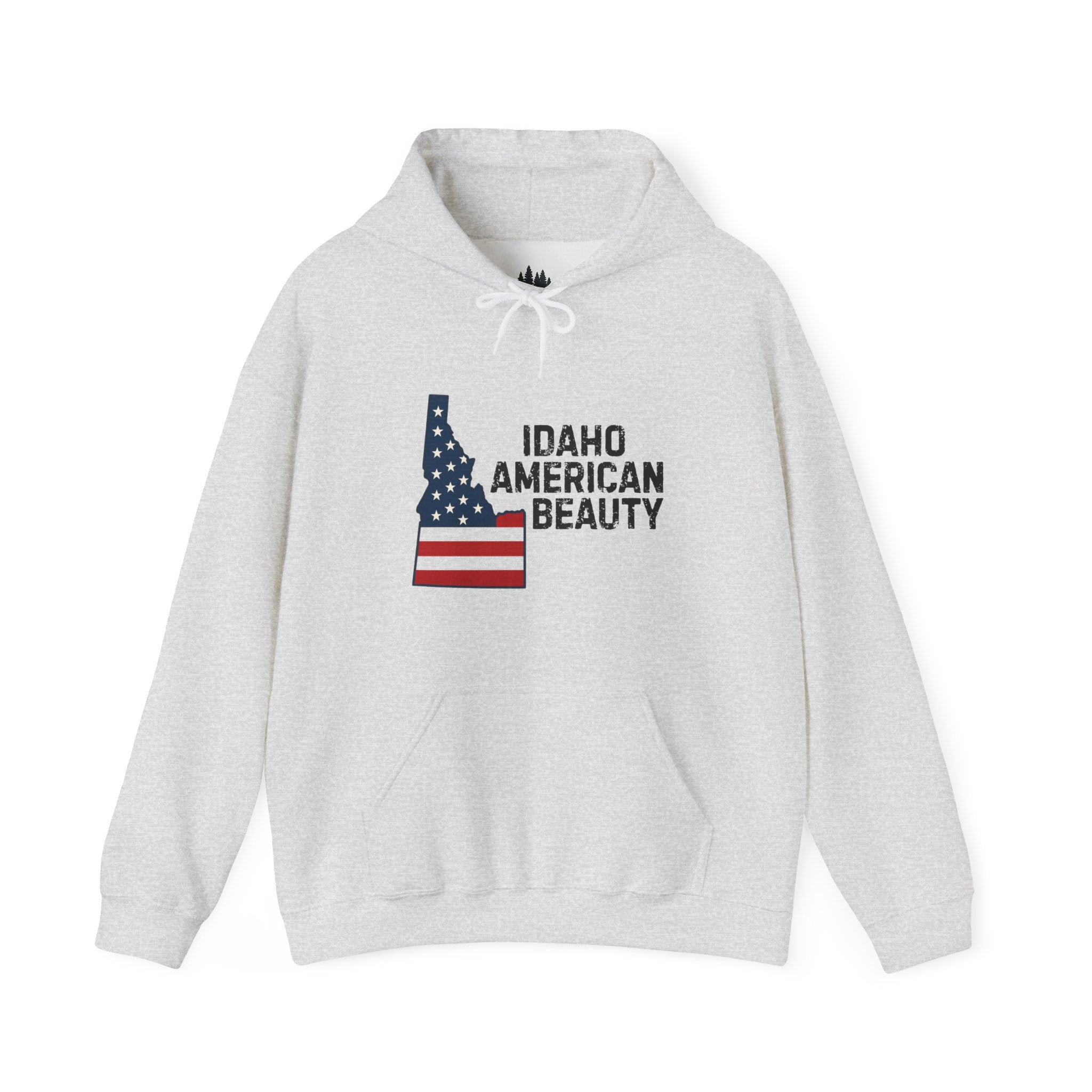 Idaho American Beauty Hoodie with No Sleeve Logo
