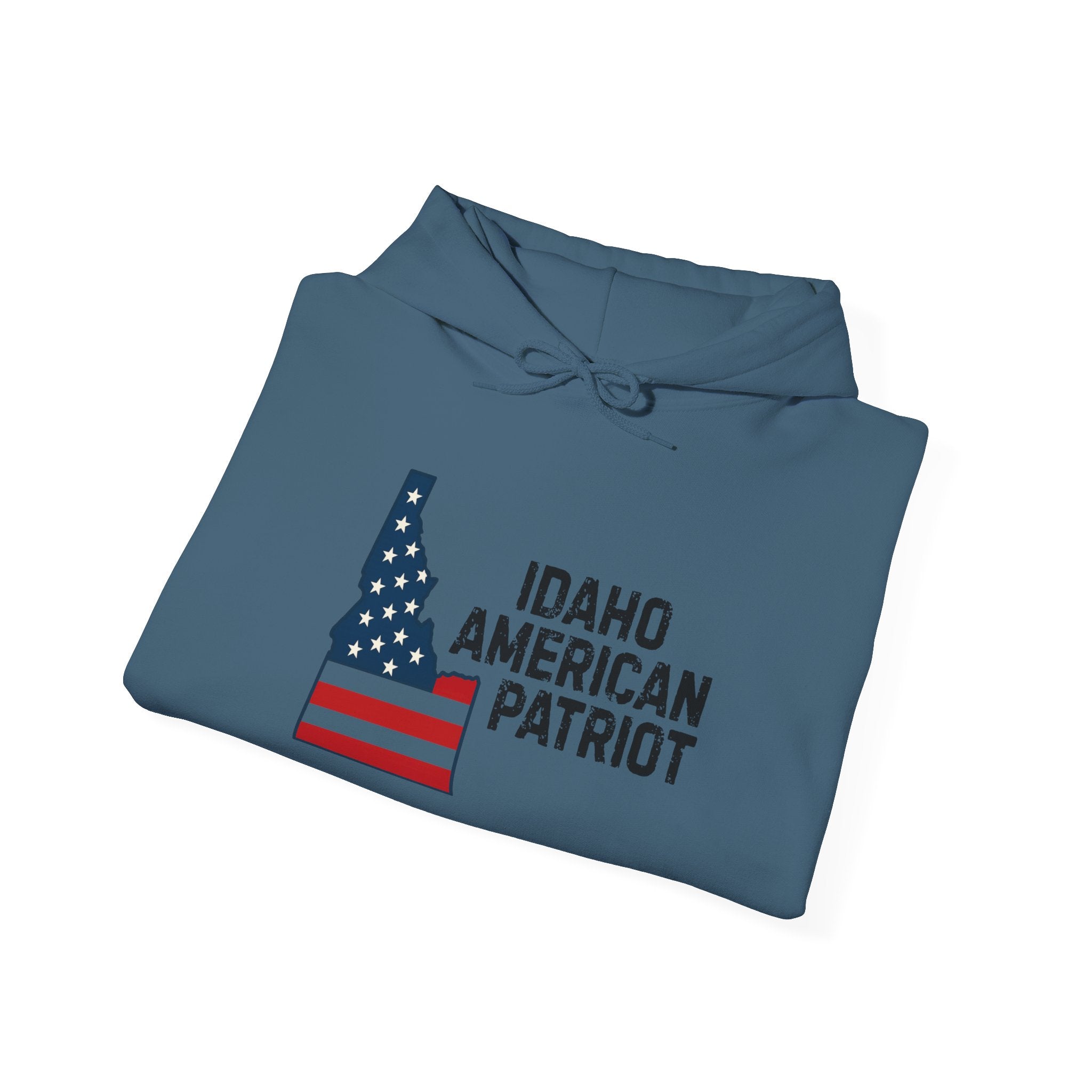 "Idaho American Patriot" Hoodie with Sleeve Logo