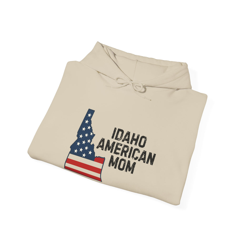 Idaho American Mom Hoodie With No Sleeve Logo