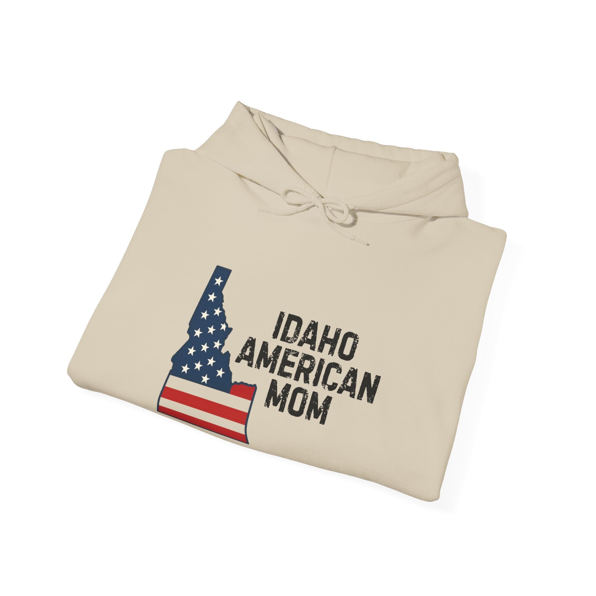 Idaho American Mom Hoodie With No Sleeve Logo