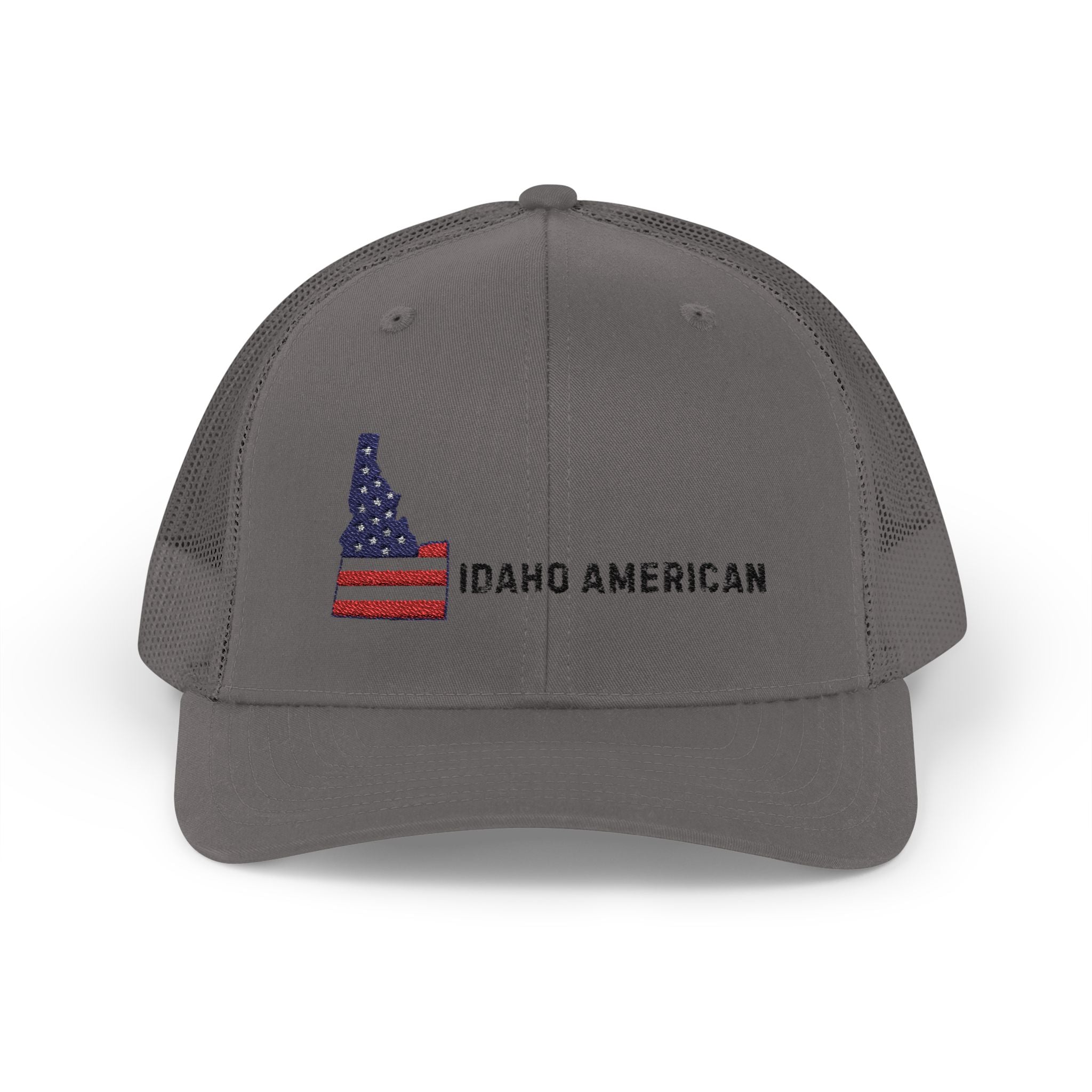 "Idaho American" Embroidered Snapback Trucker Cap