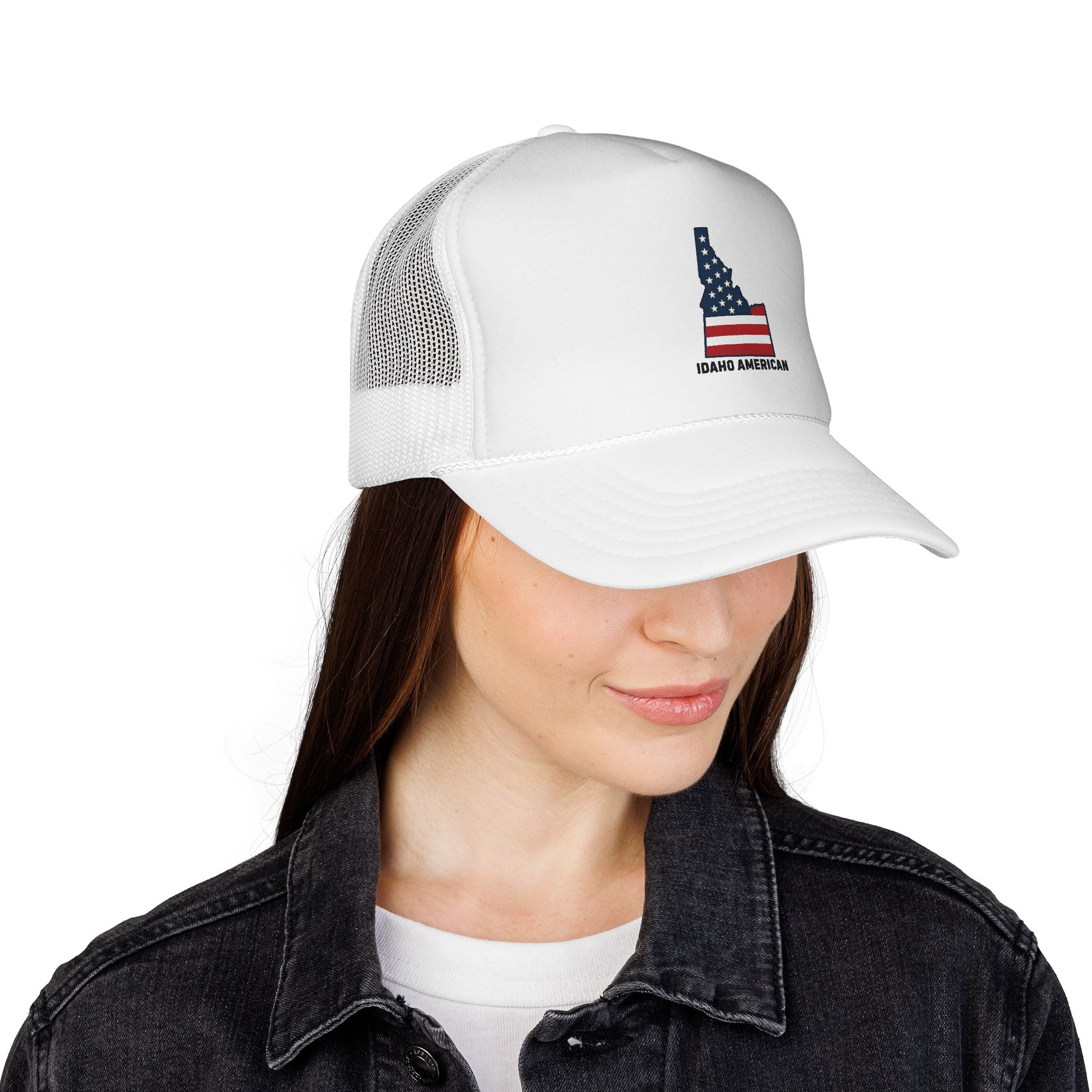Idaho American Trucker Cap - Patriotic Mesh Hat