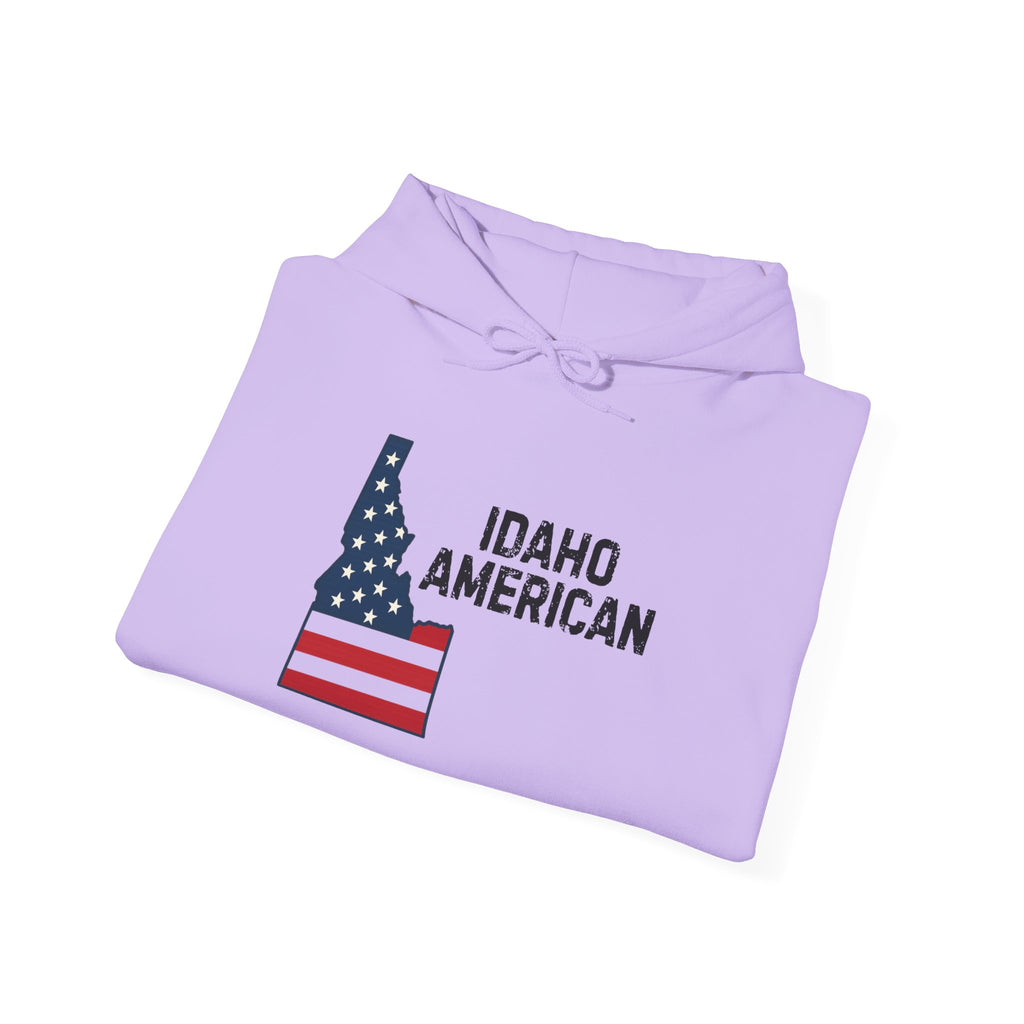 'Idaho American' Hoodie with Sleeve Logo