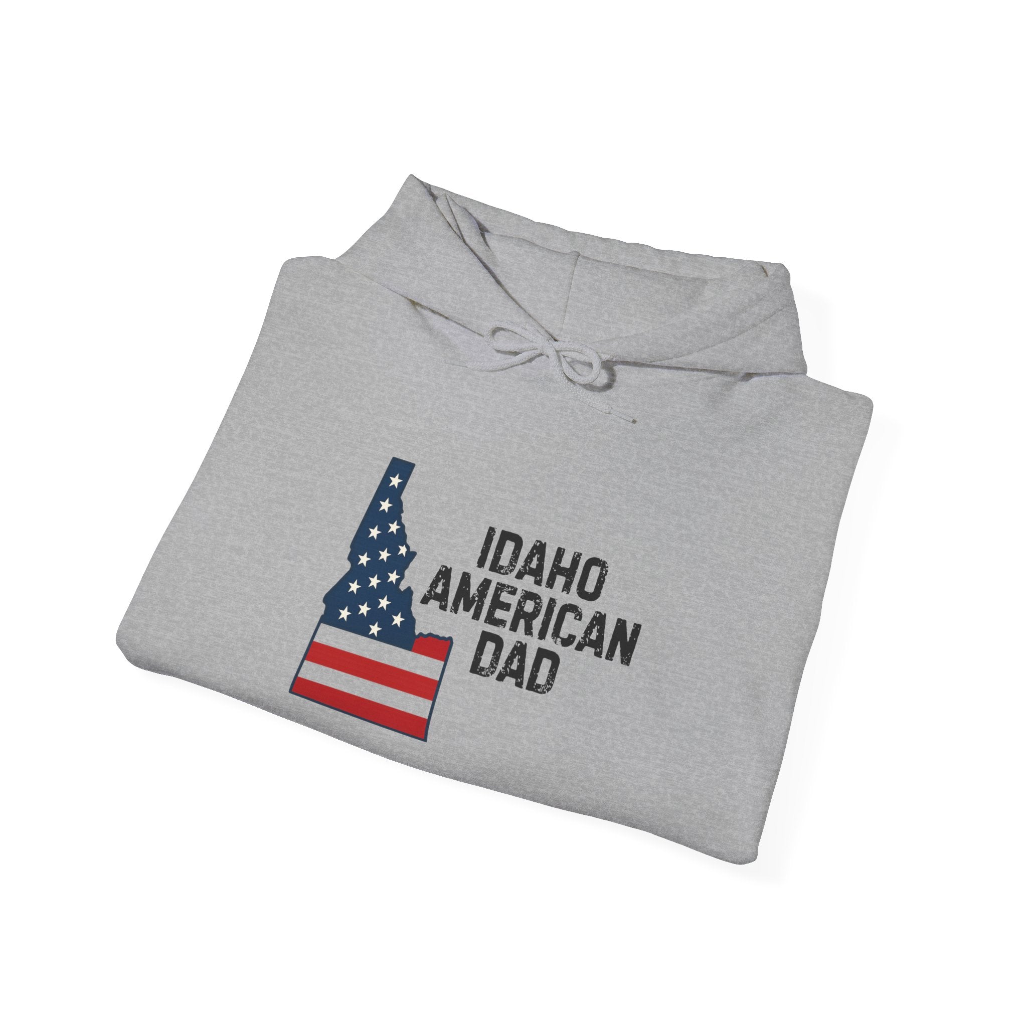 Idaho American Dad Hoodie with Sleeve Logo