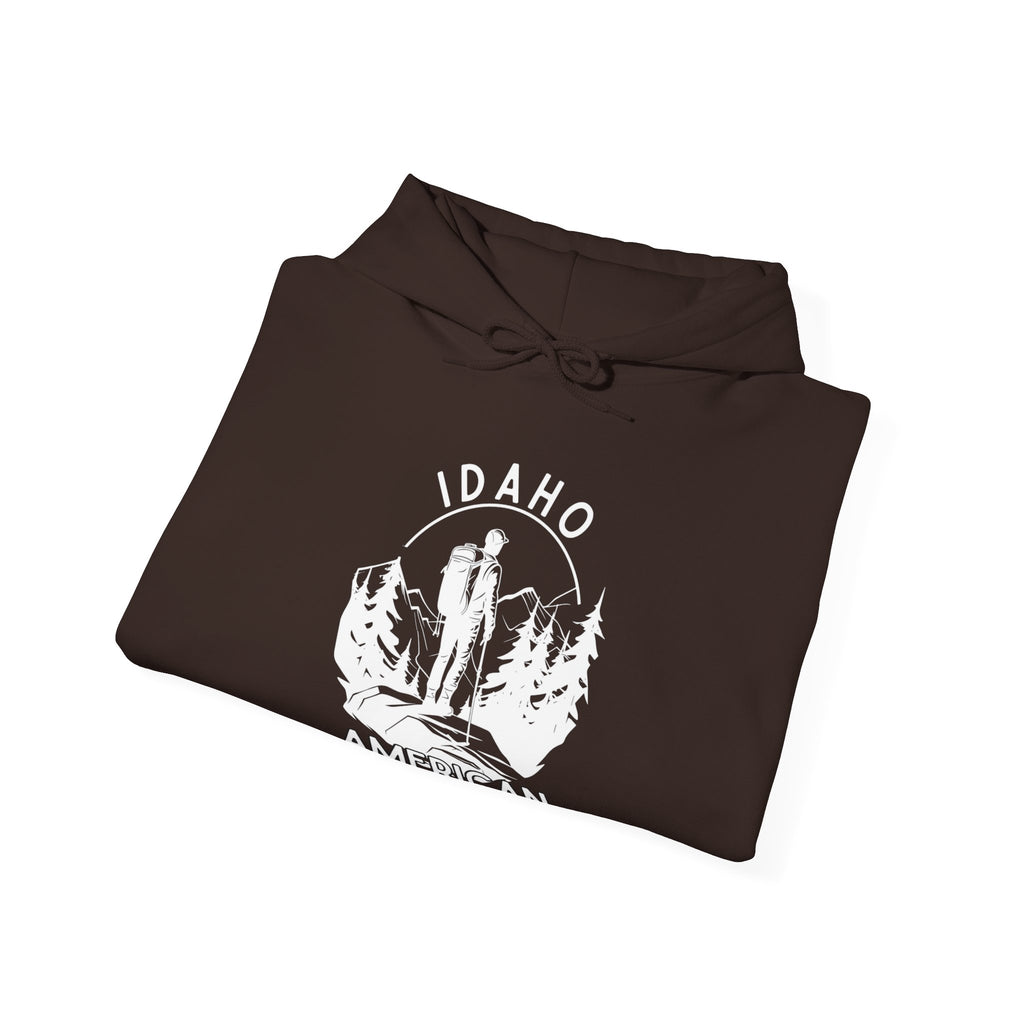 "Idaho American Patriot State of Mind" Hoodie with Sleeve Logo