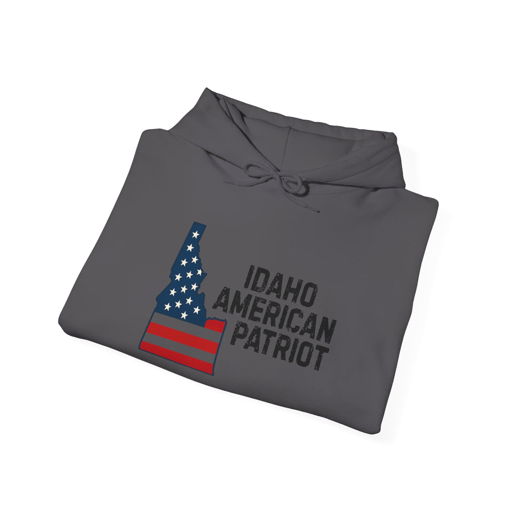 "Idaho American Patriot" Hoodie with Sleeve Logo