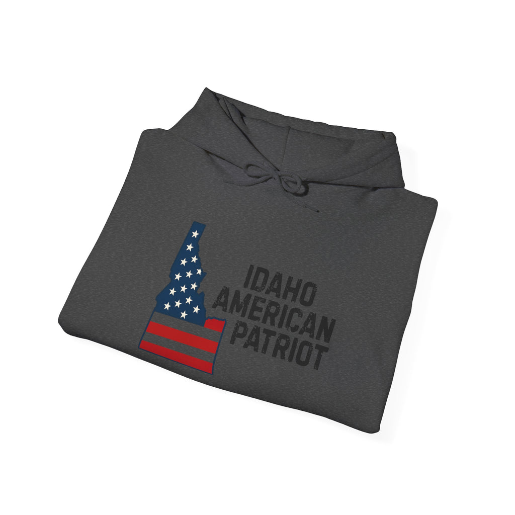 "Idaho American Patriot" Hoodie with Sleeve Logo